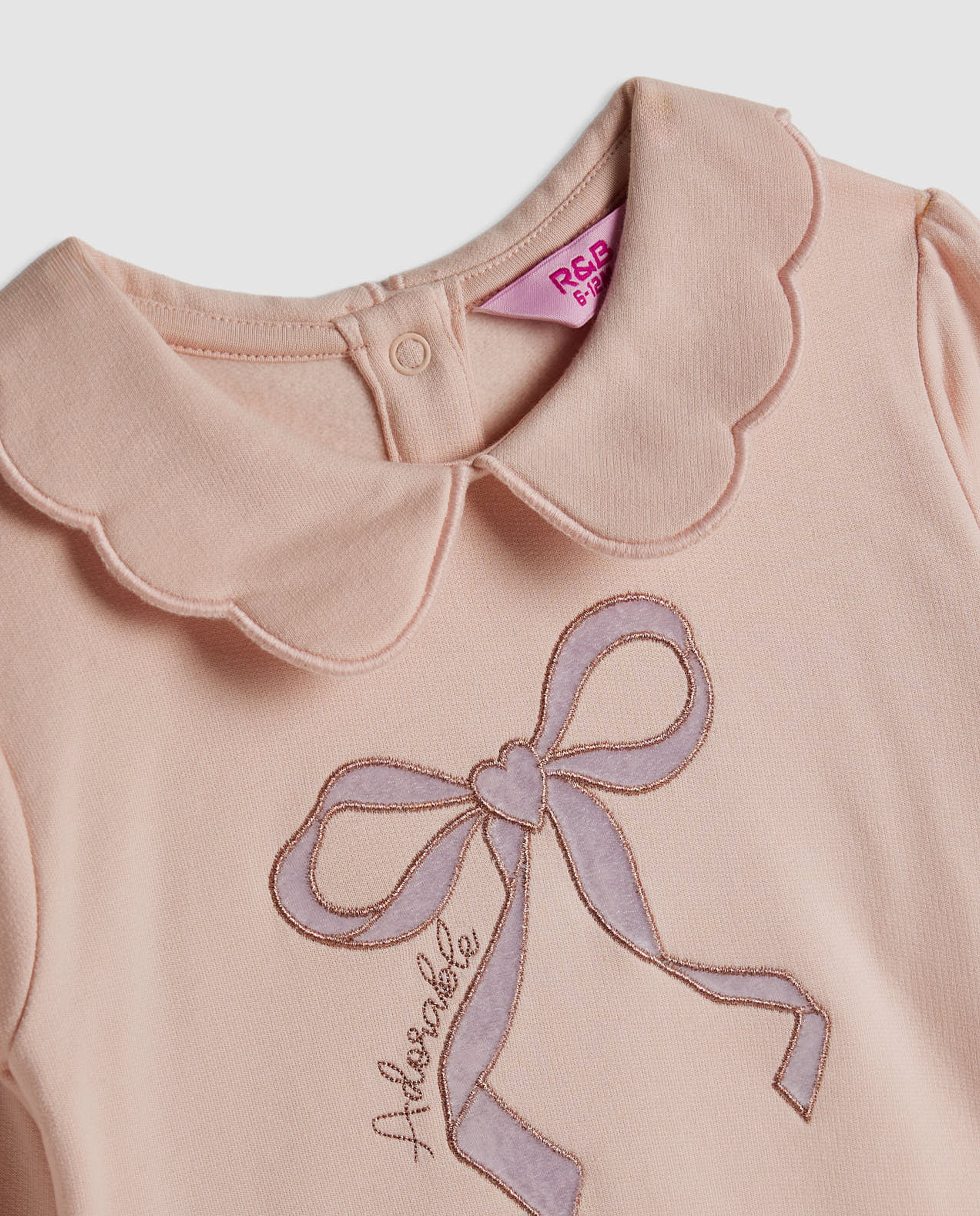 Appliqued Sweatsuit Set