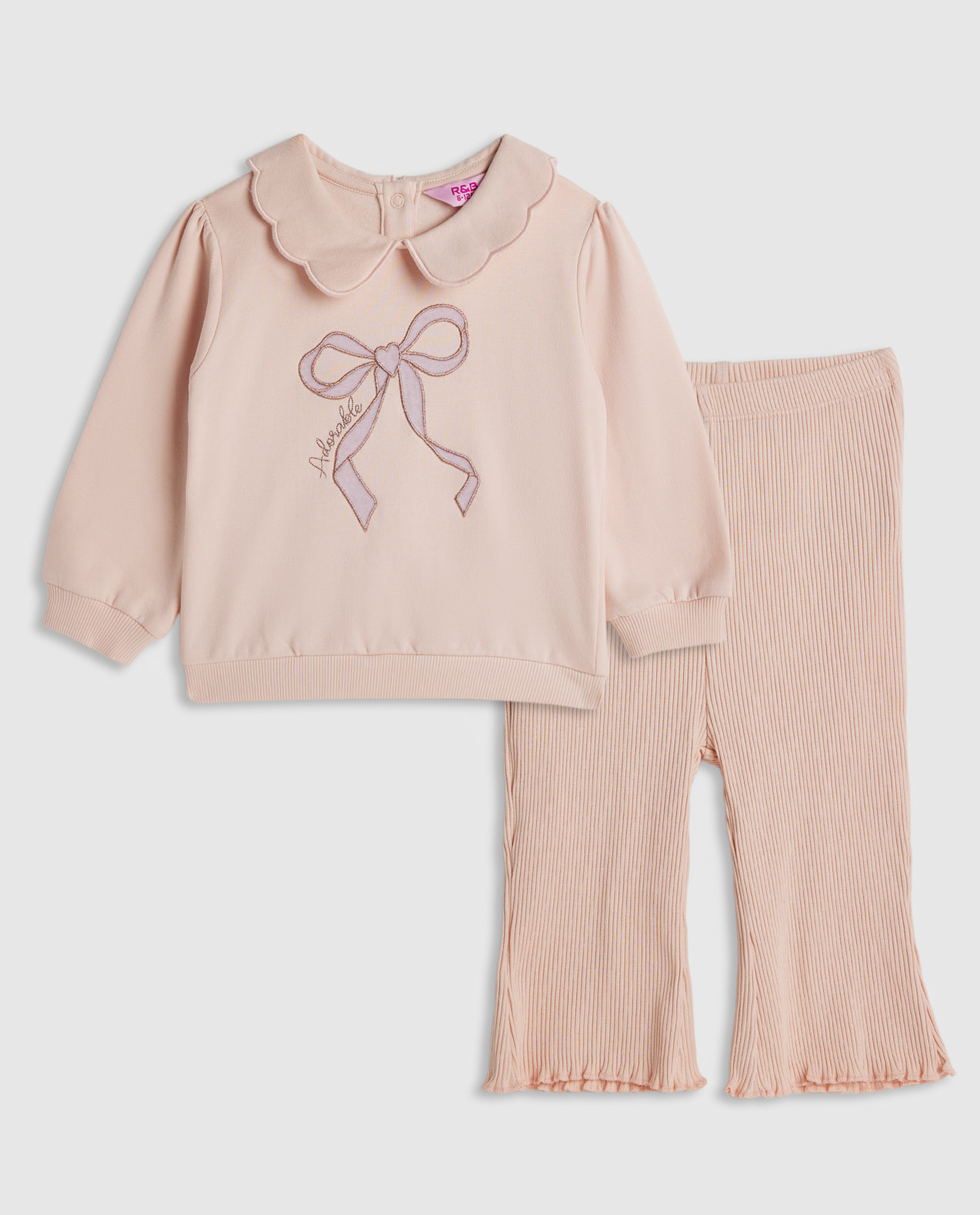 Appliqued Sweatsuit Set