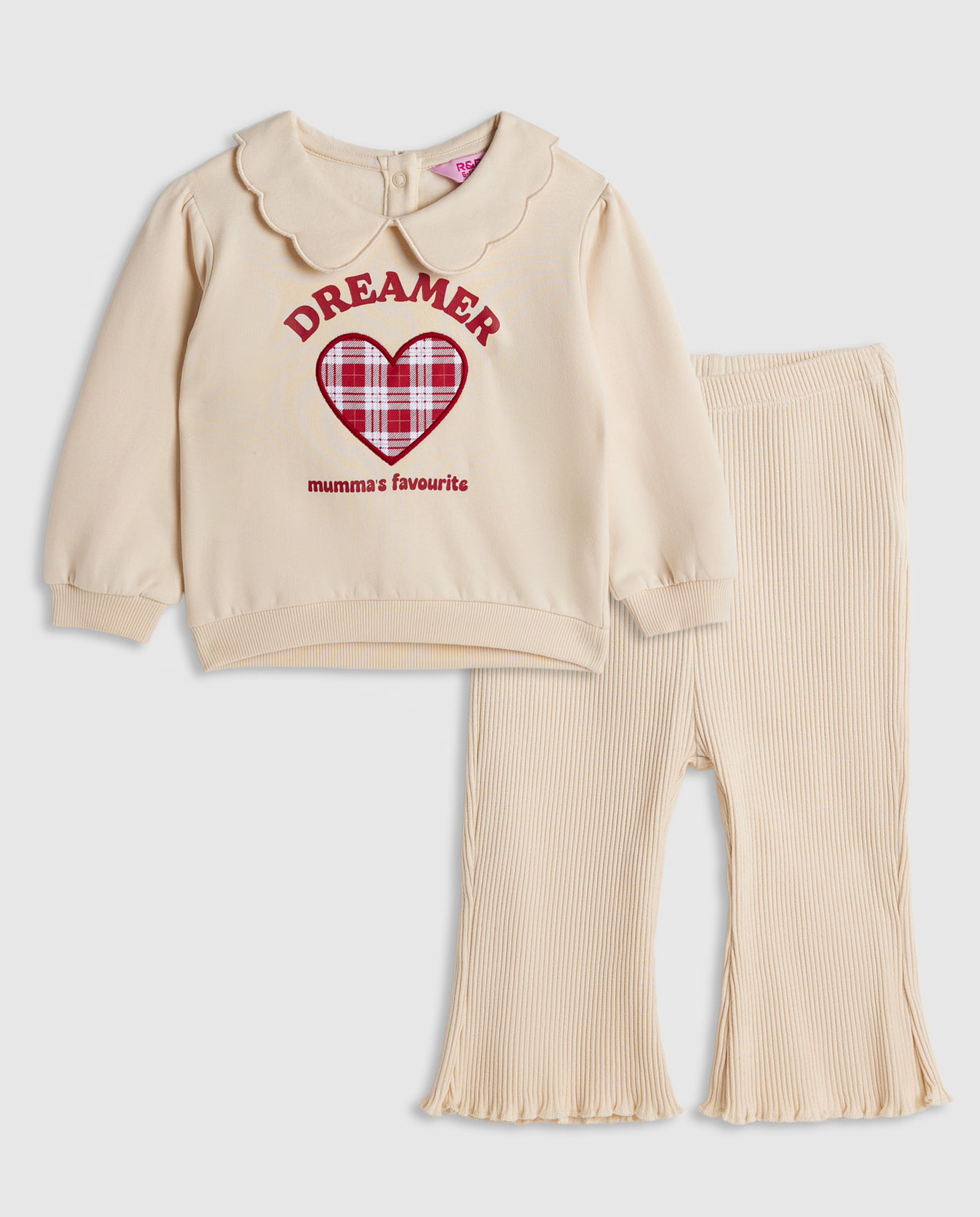 Appliqued Sweatsuit Set