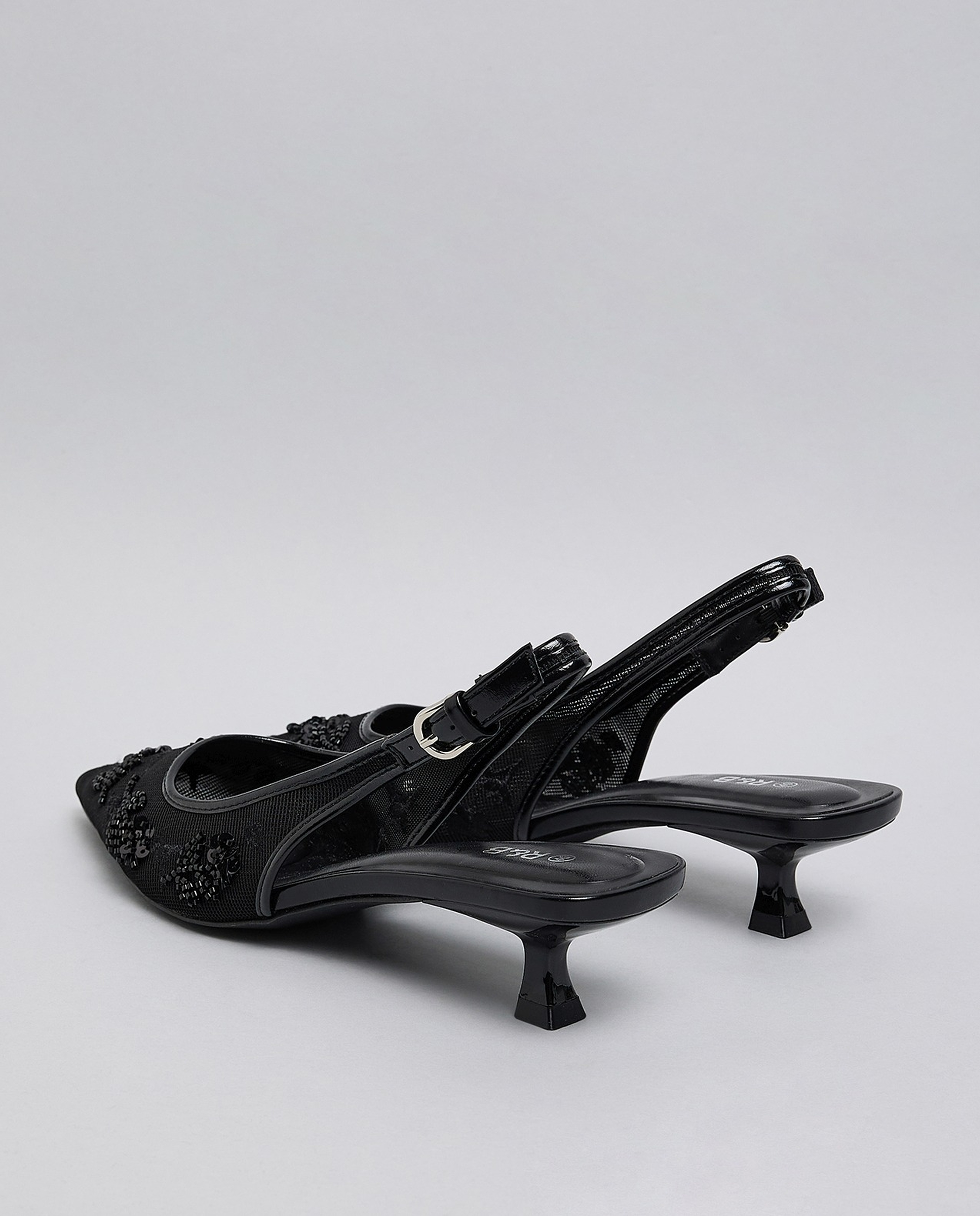 Embellished Slingback Pumps