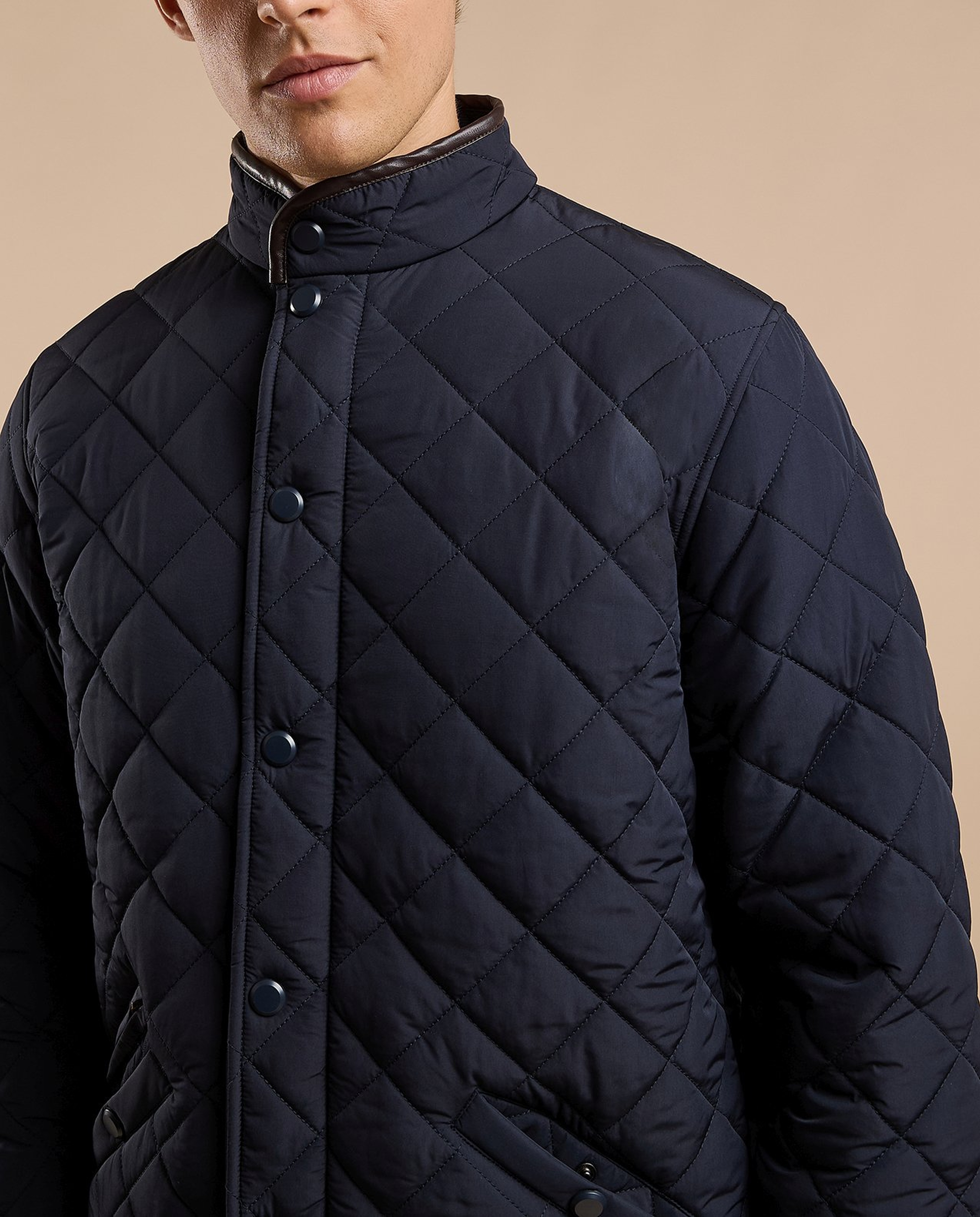 Quilted Jacket with Button Closure
