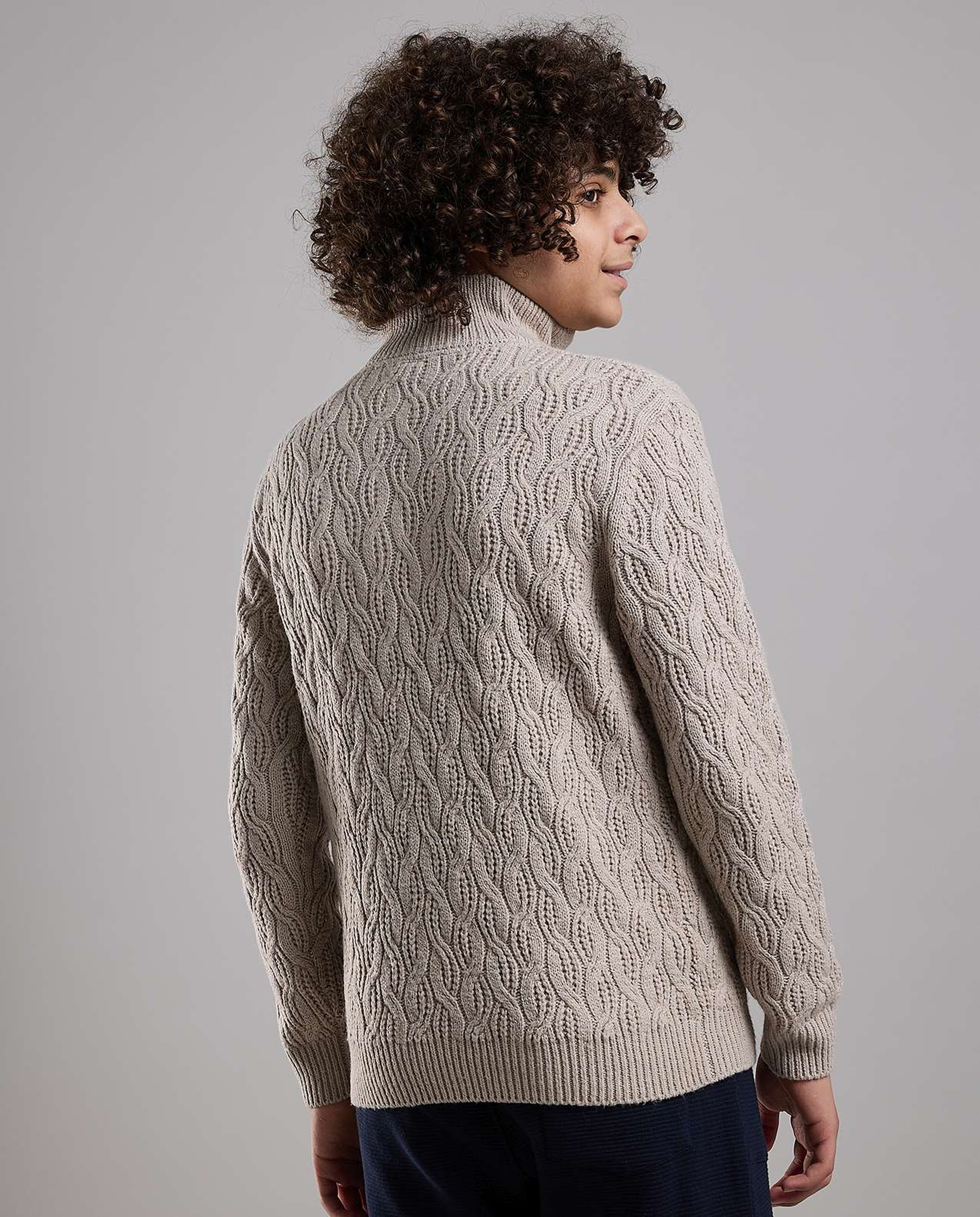 Knitted Sweater with Long Sleeves