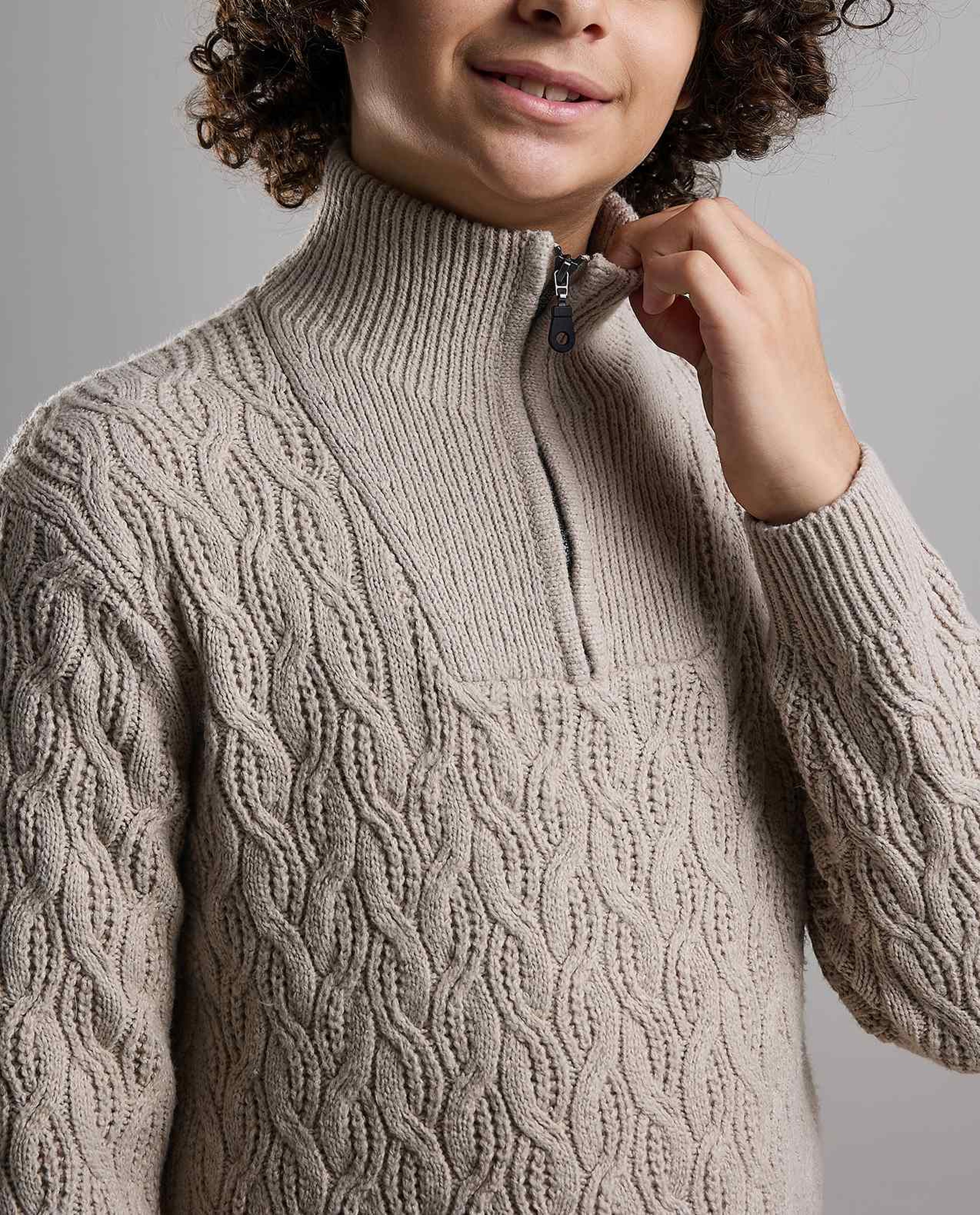 Knitted Sweater with Long Sleeves