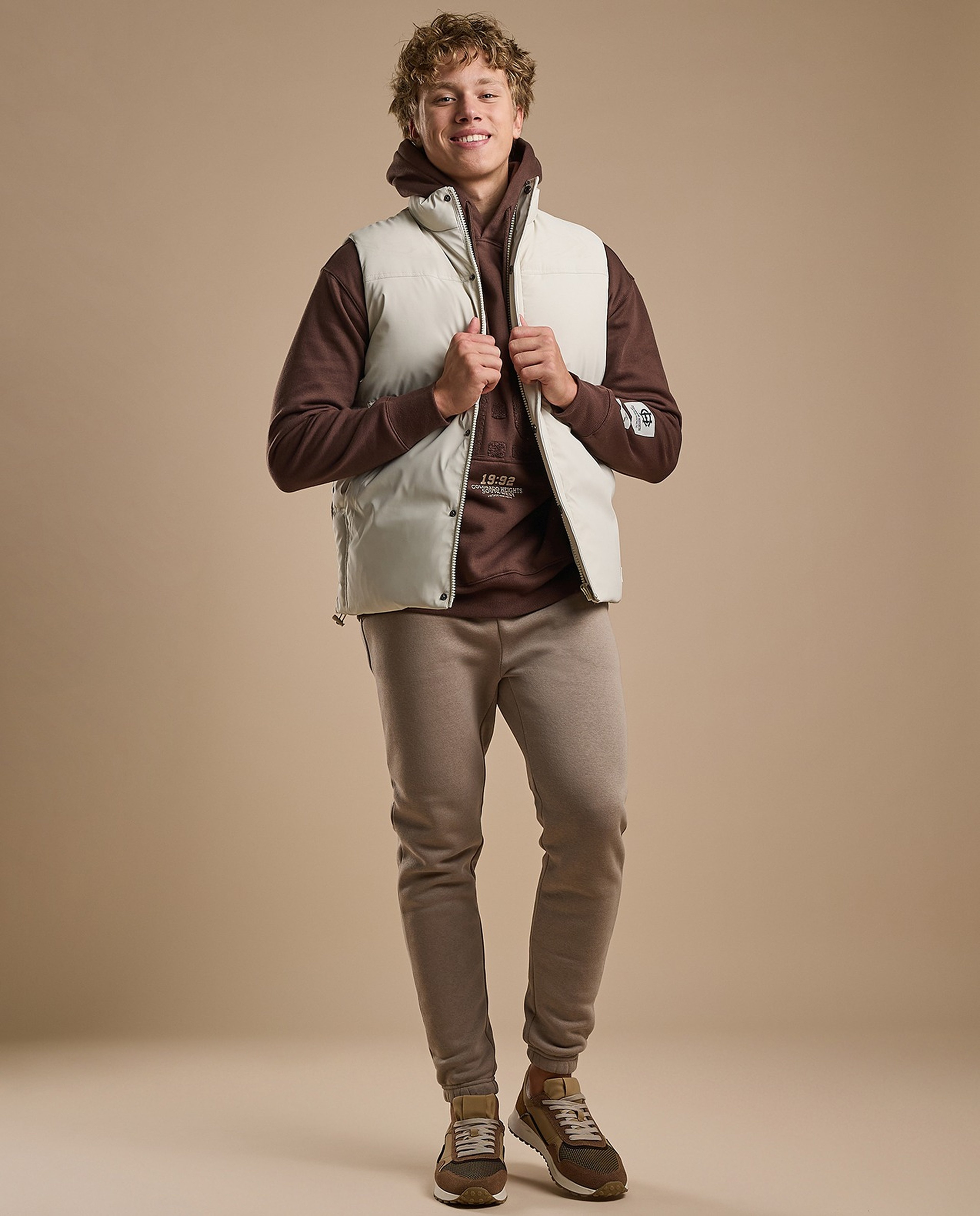 Quilted Gilet with Zipper Closure