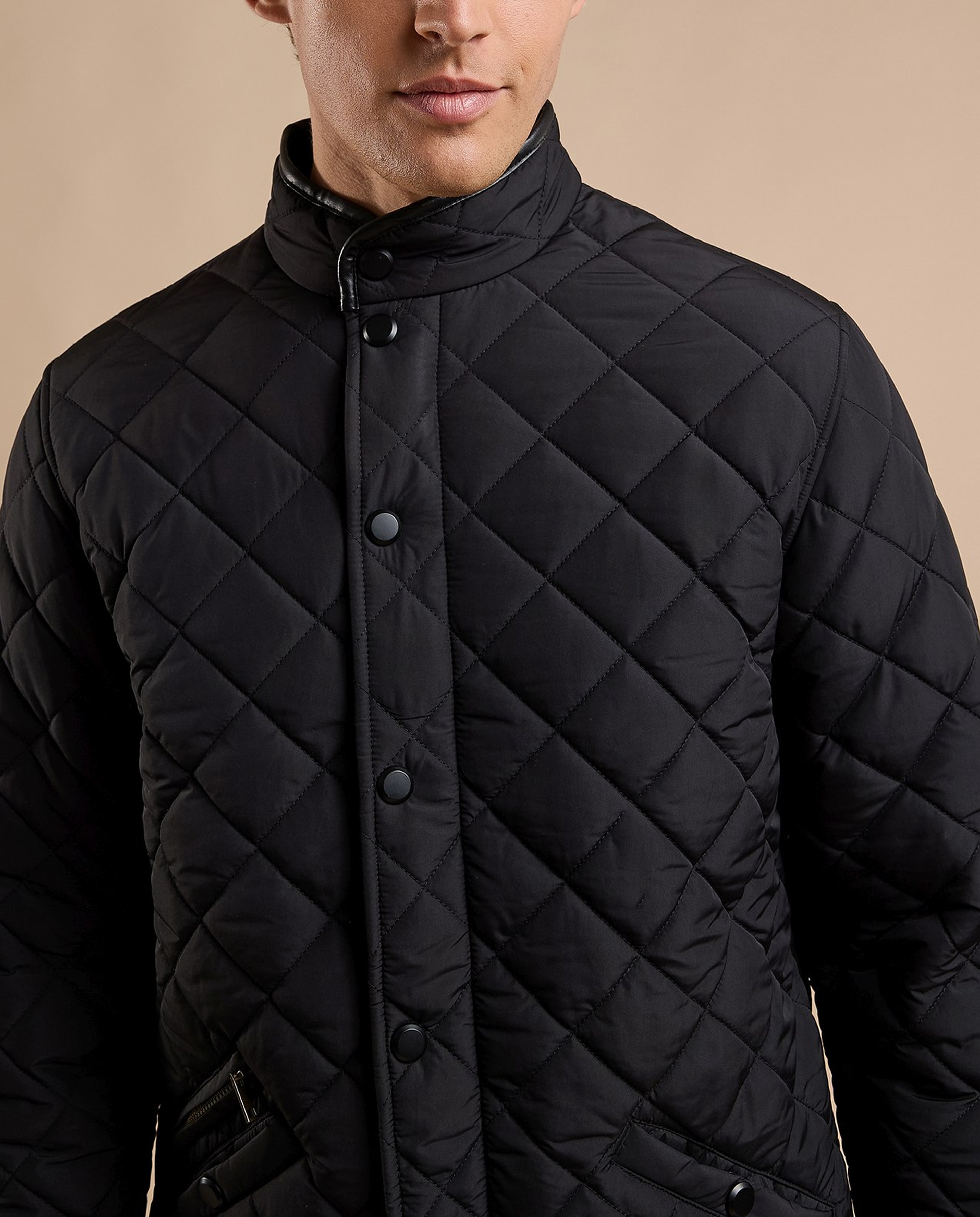 Quilted Jacket with Button Closure