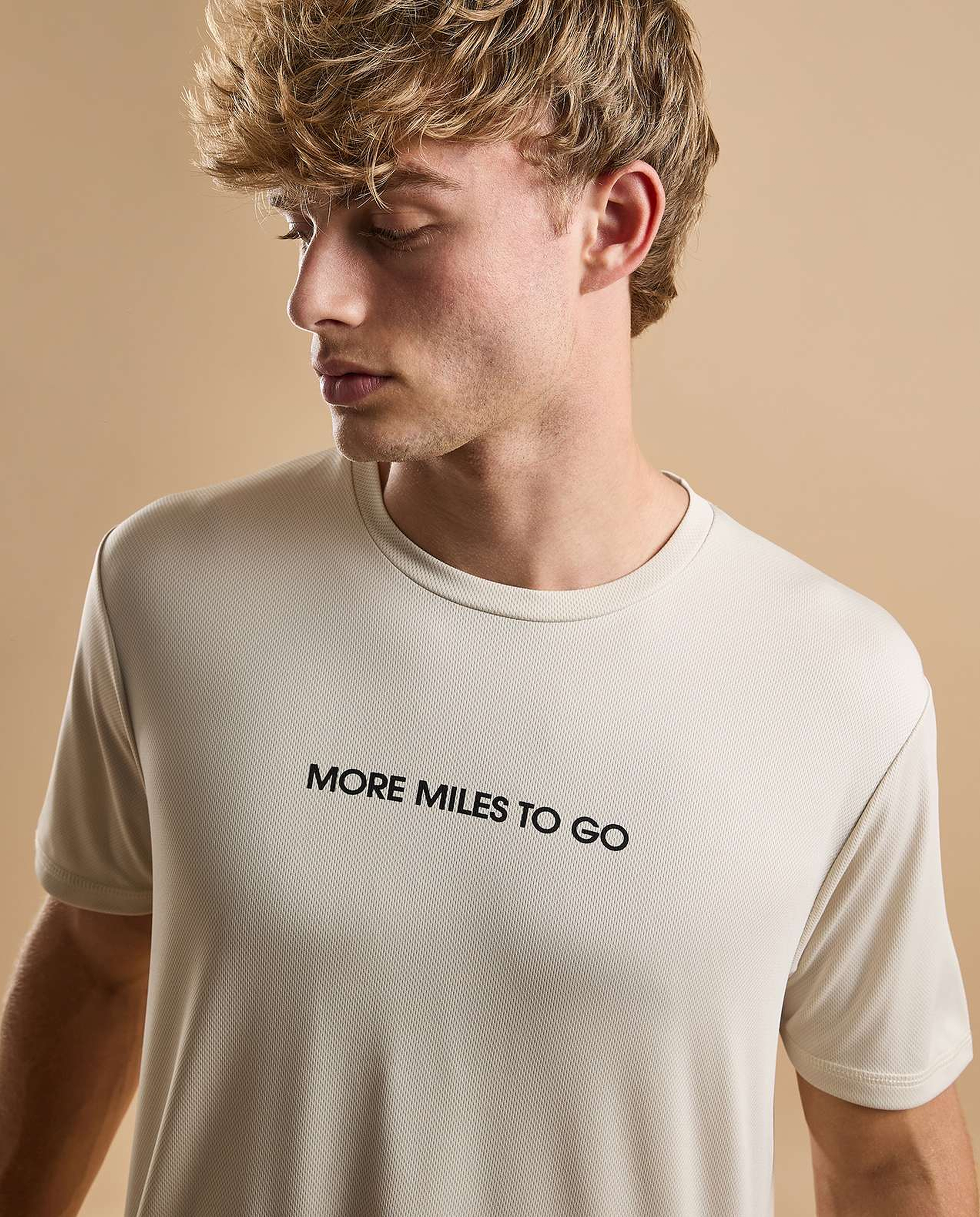 Printed Active T-Shirt with Crew Neck and Short Sleeves