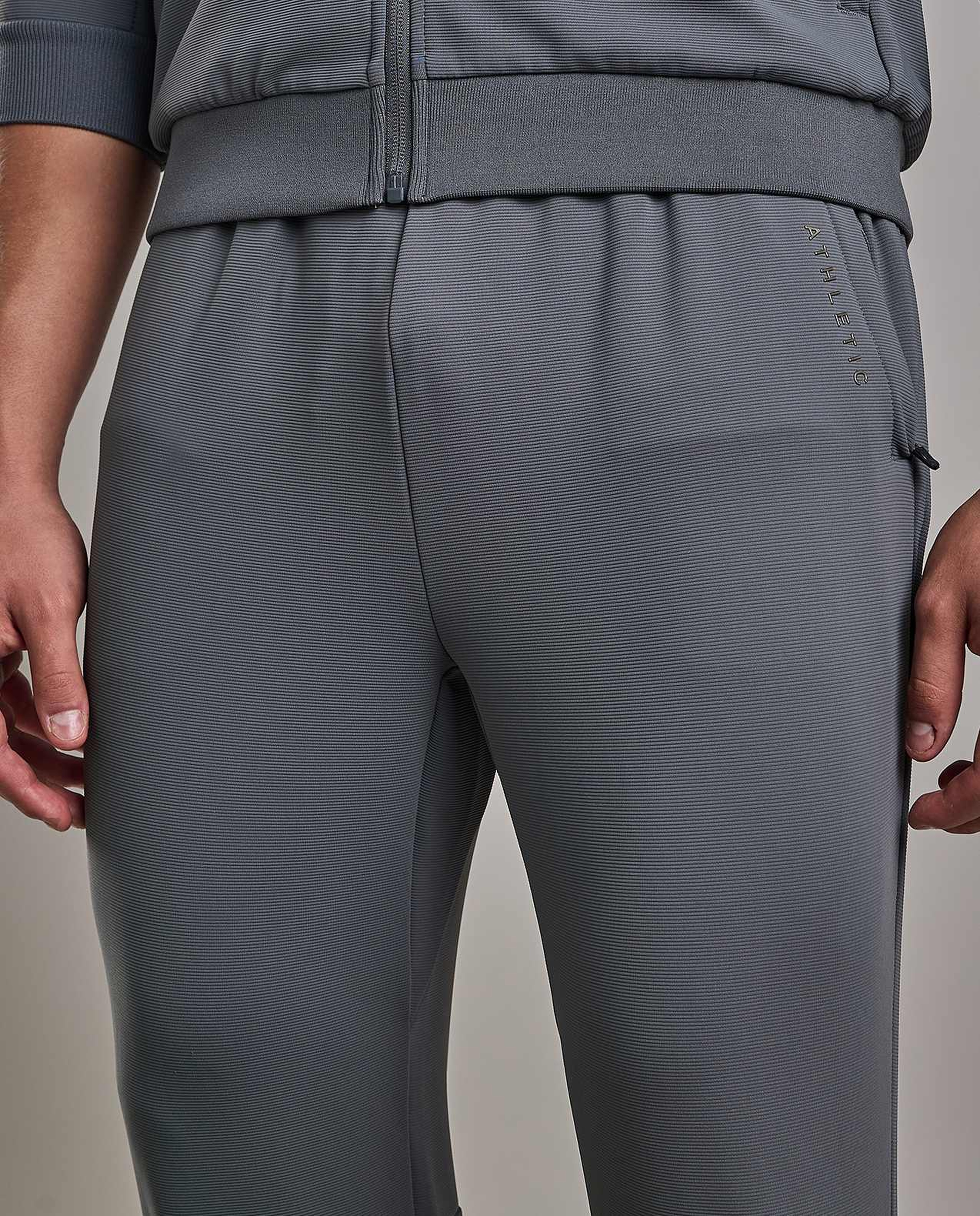 Solid Trackpants with Elastic Waist