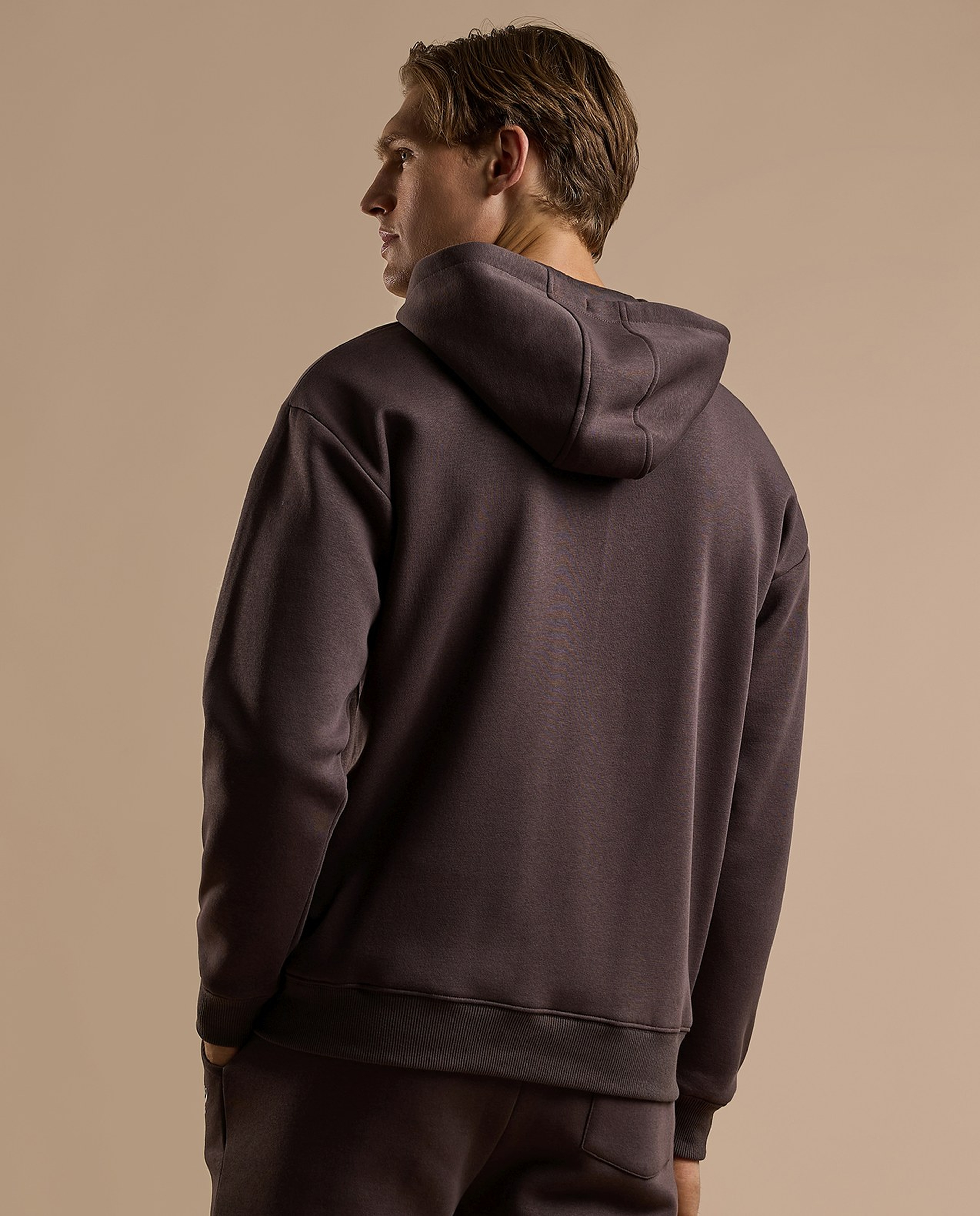 Printed Hooded Jacket with Zipper Closure