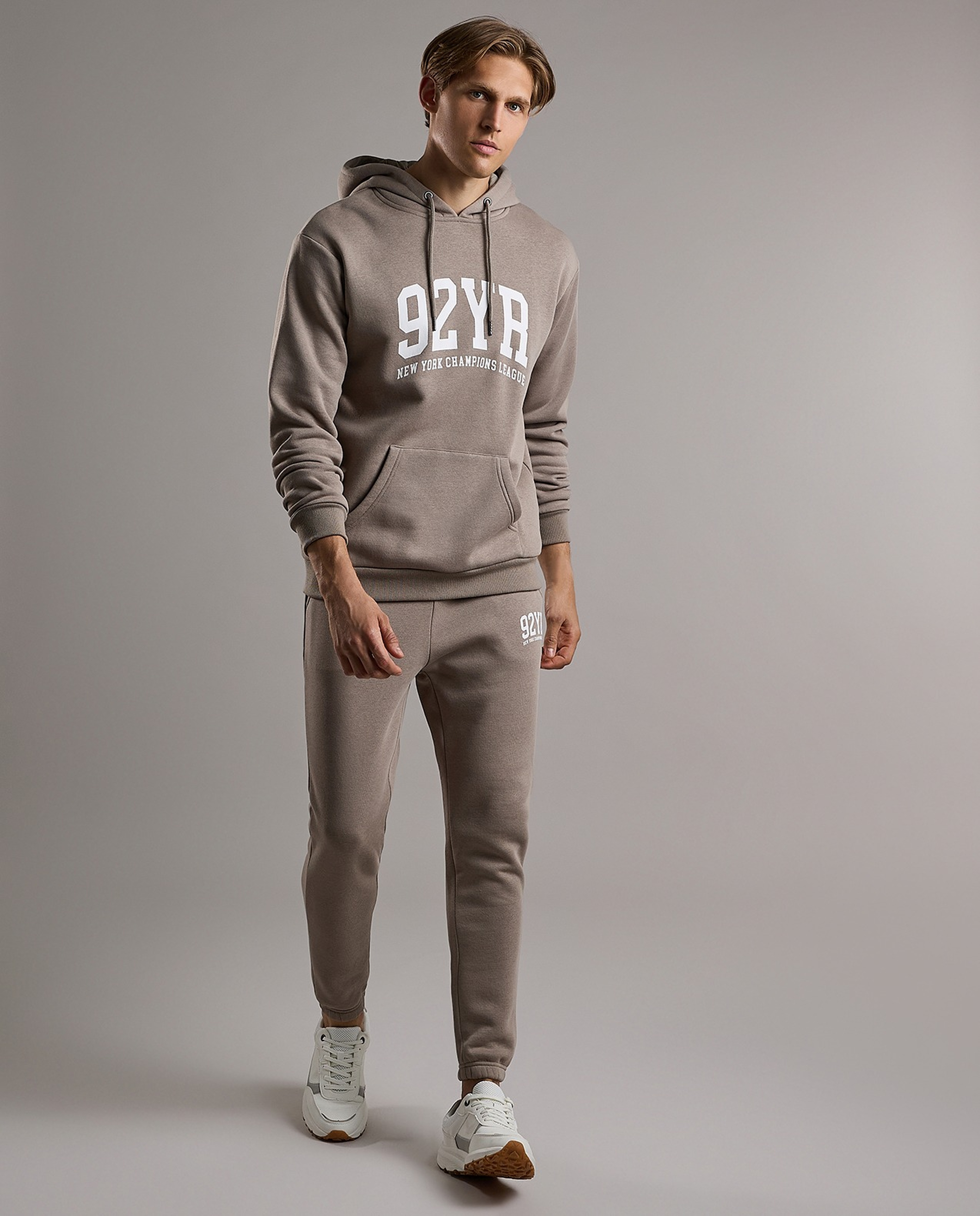 Printed Hoodie with Long Sleeves