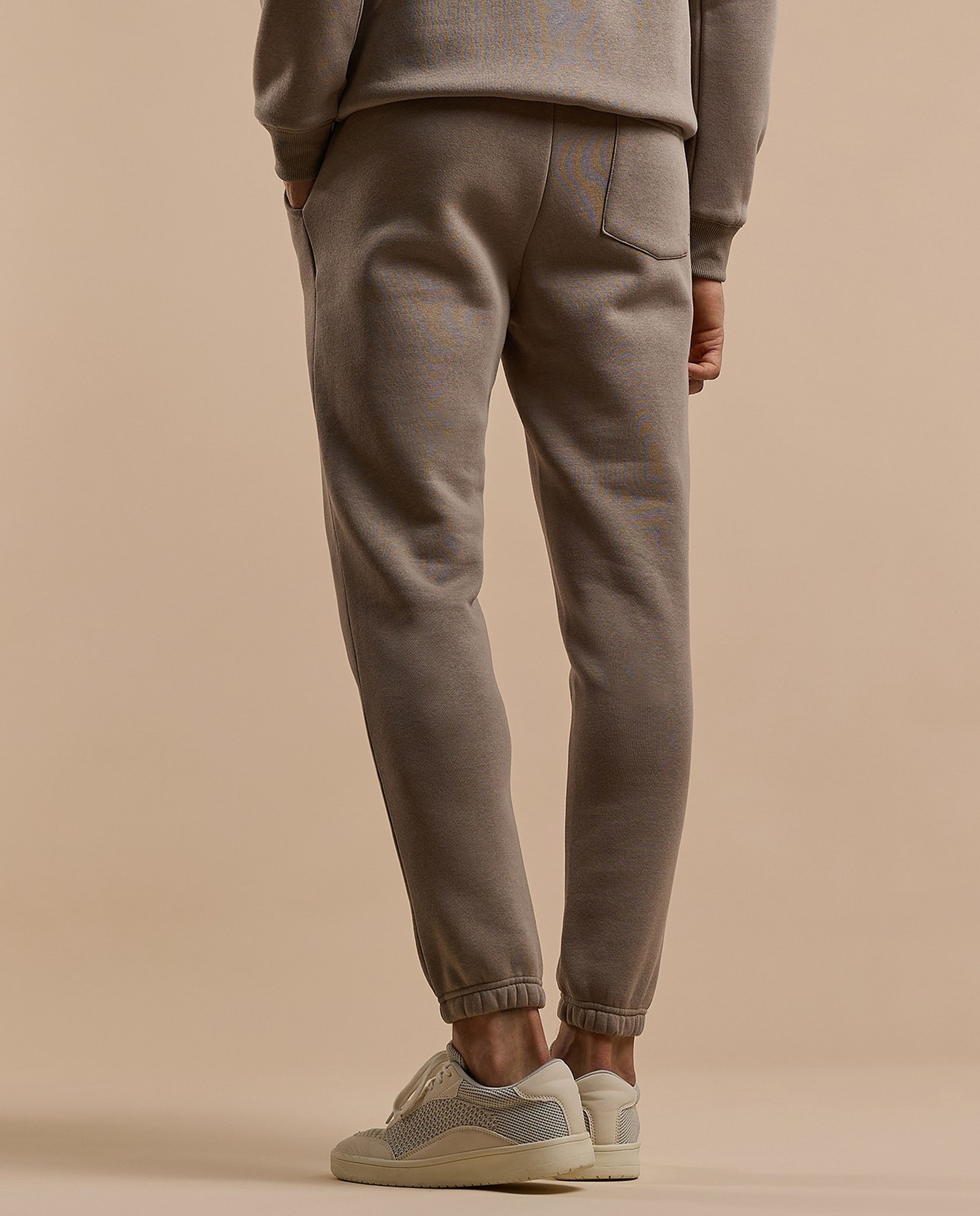 Solid Joggers with Drawstring Waist