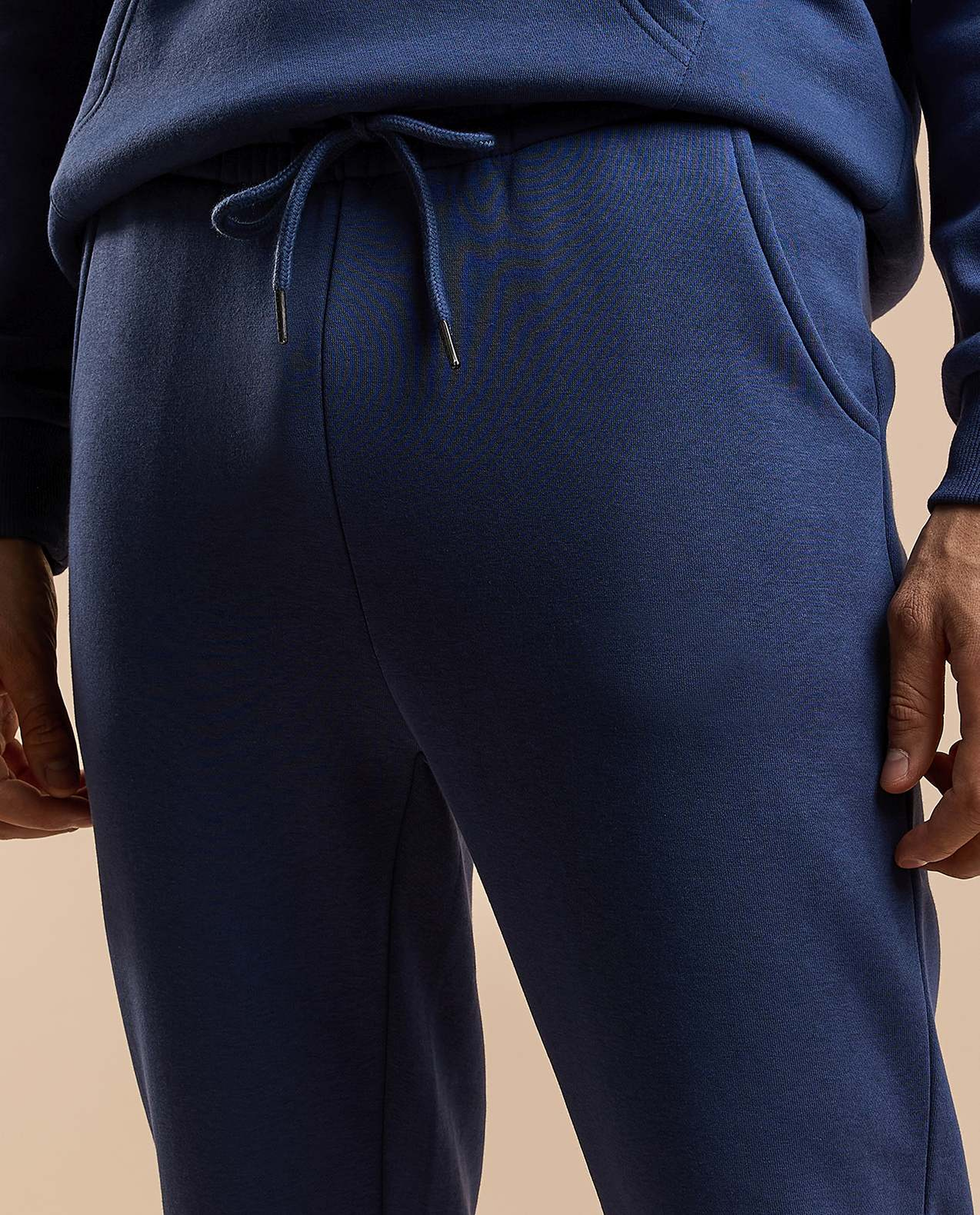 Solid Joggers with Drawstring Waist