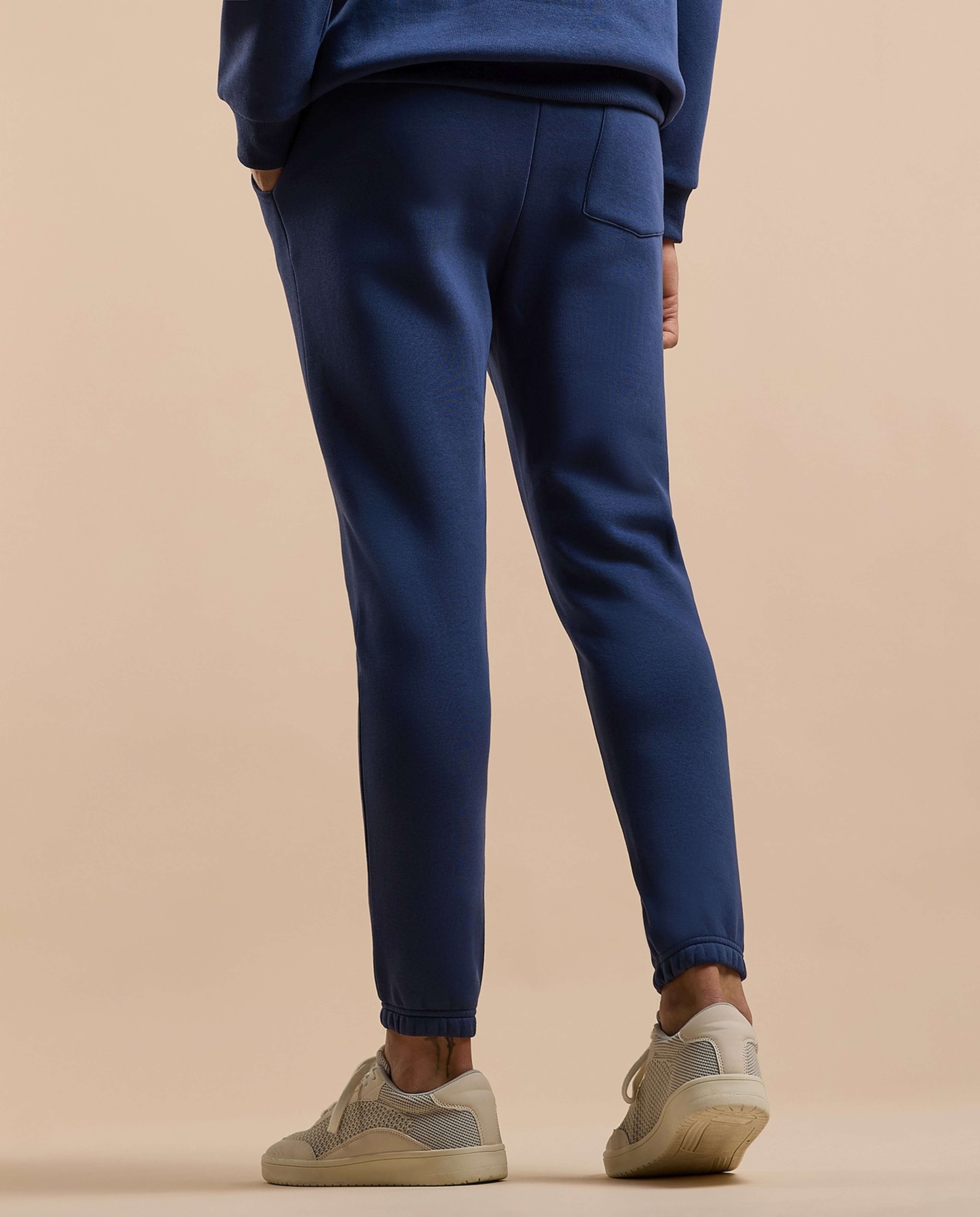 Solid Joggers with Drawstring Waist