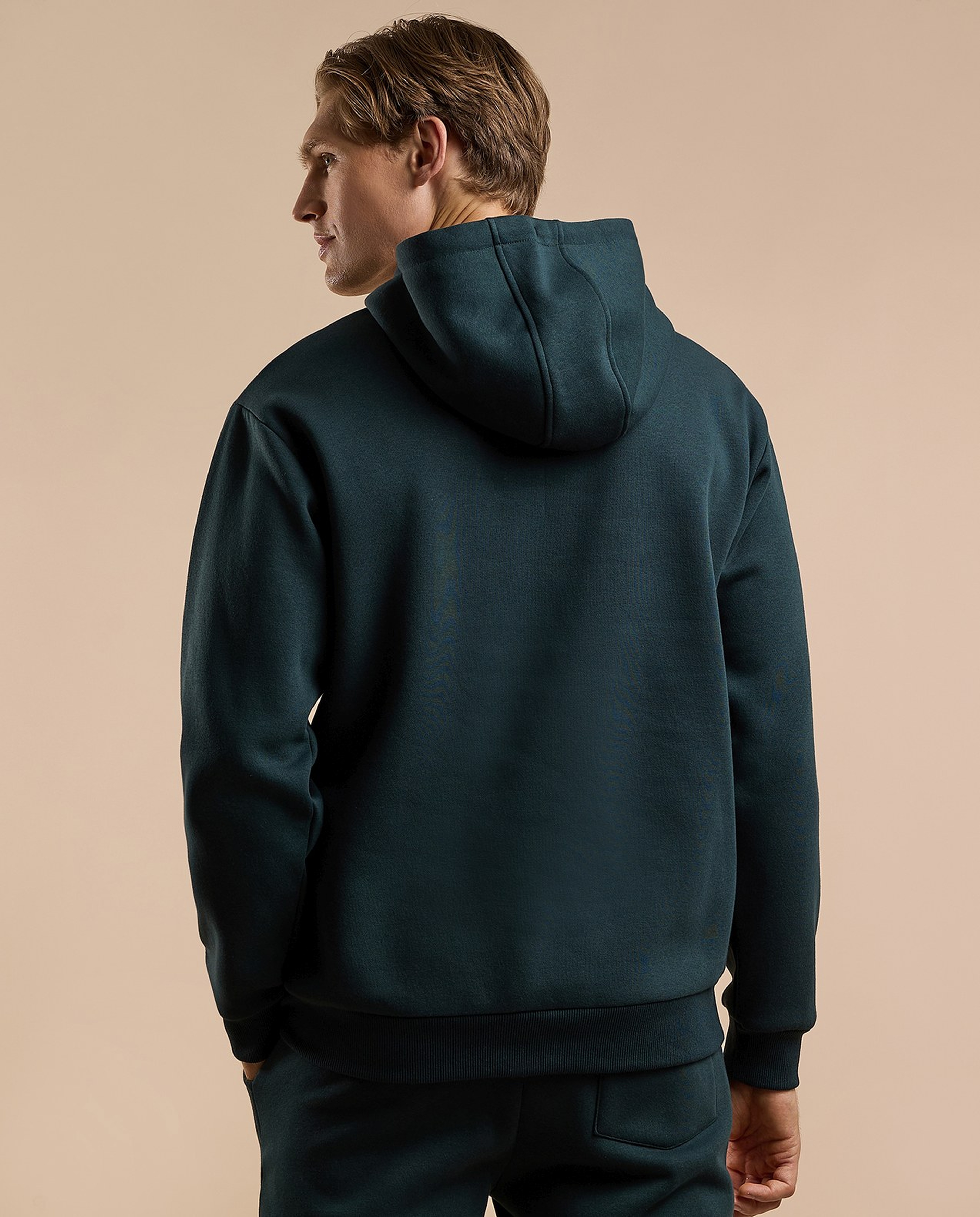 Printed Hoodie with Long Sleeves