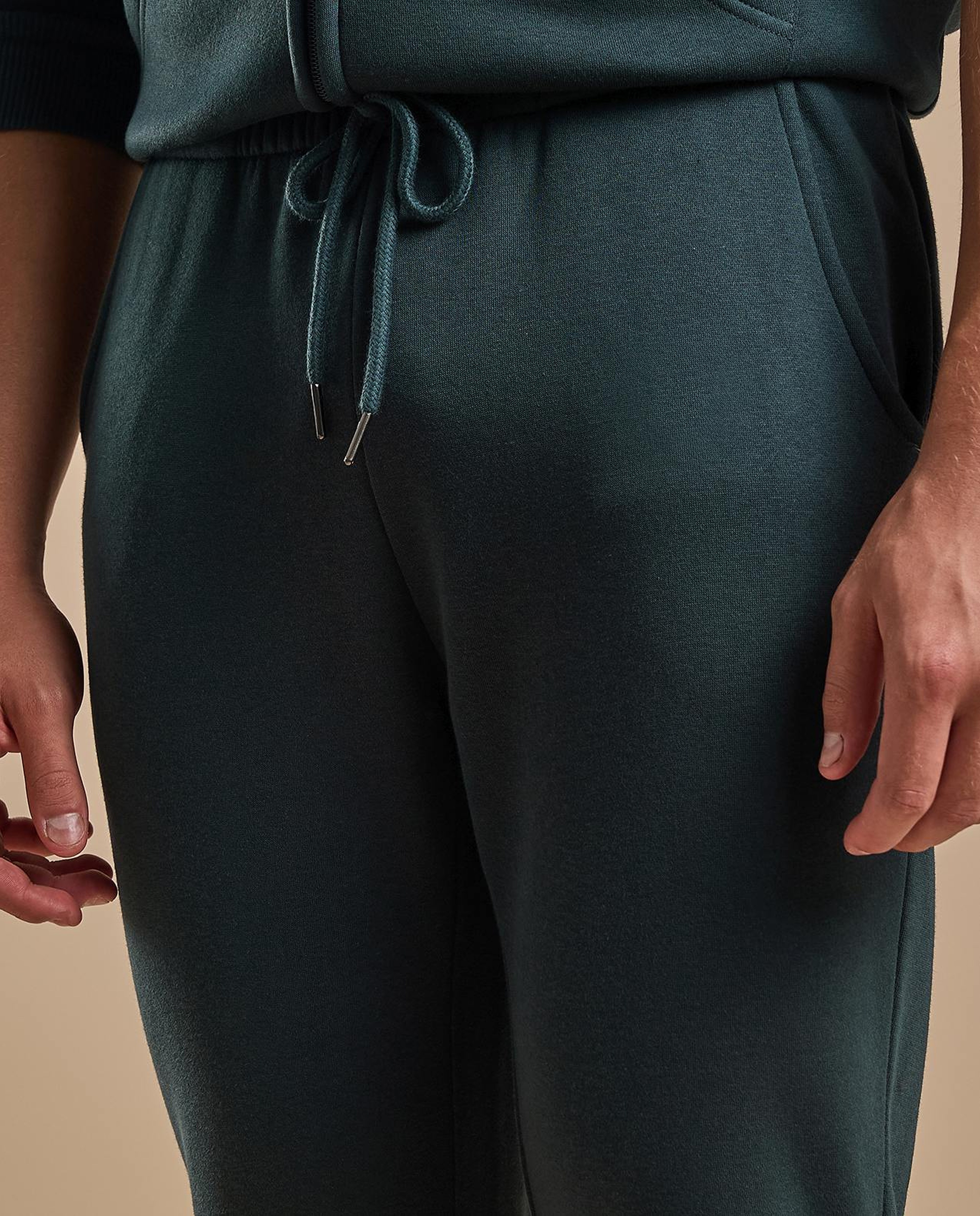 Solid Joggers with Drawstring Waist