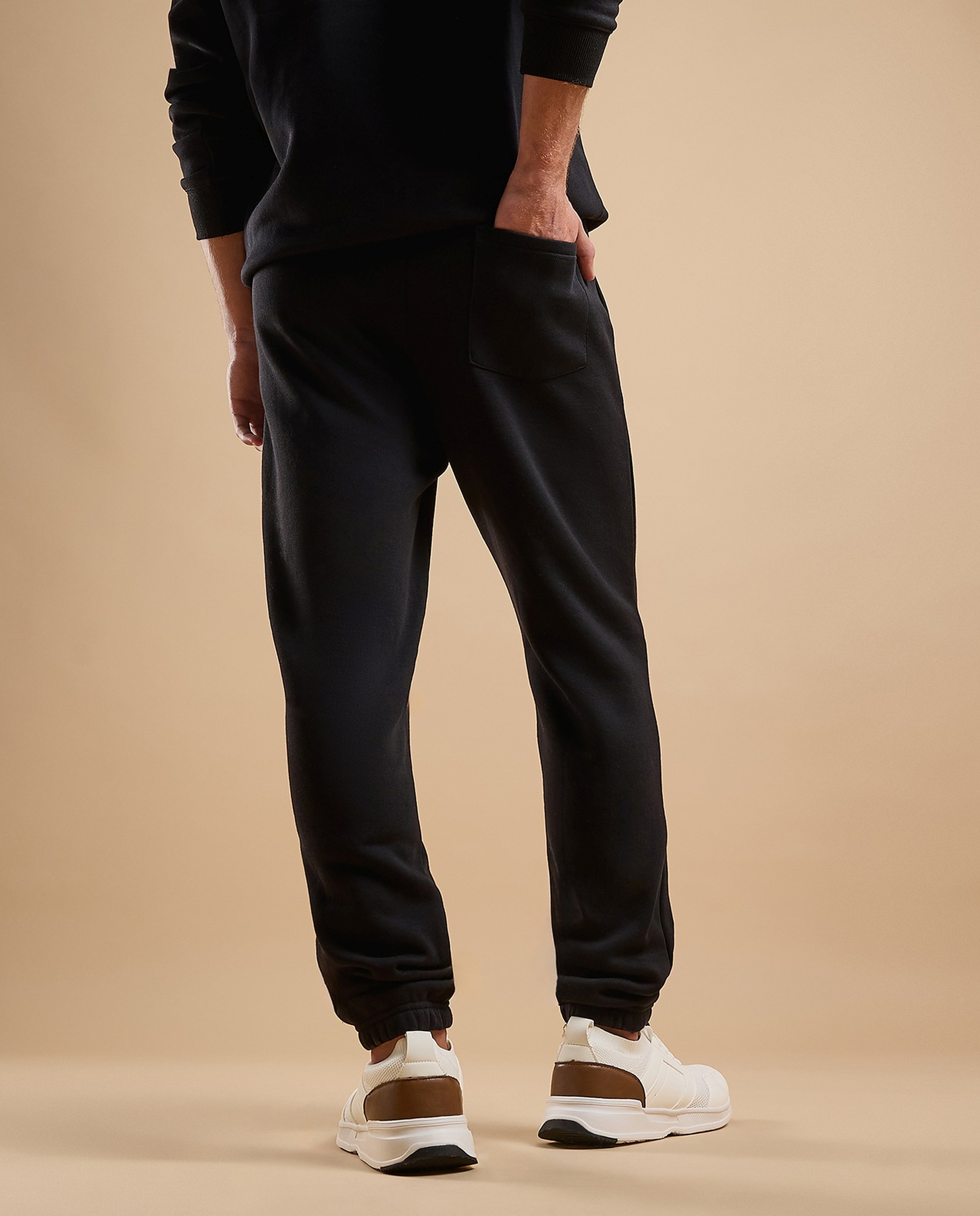 Printed Joggers with Drawstring Waist