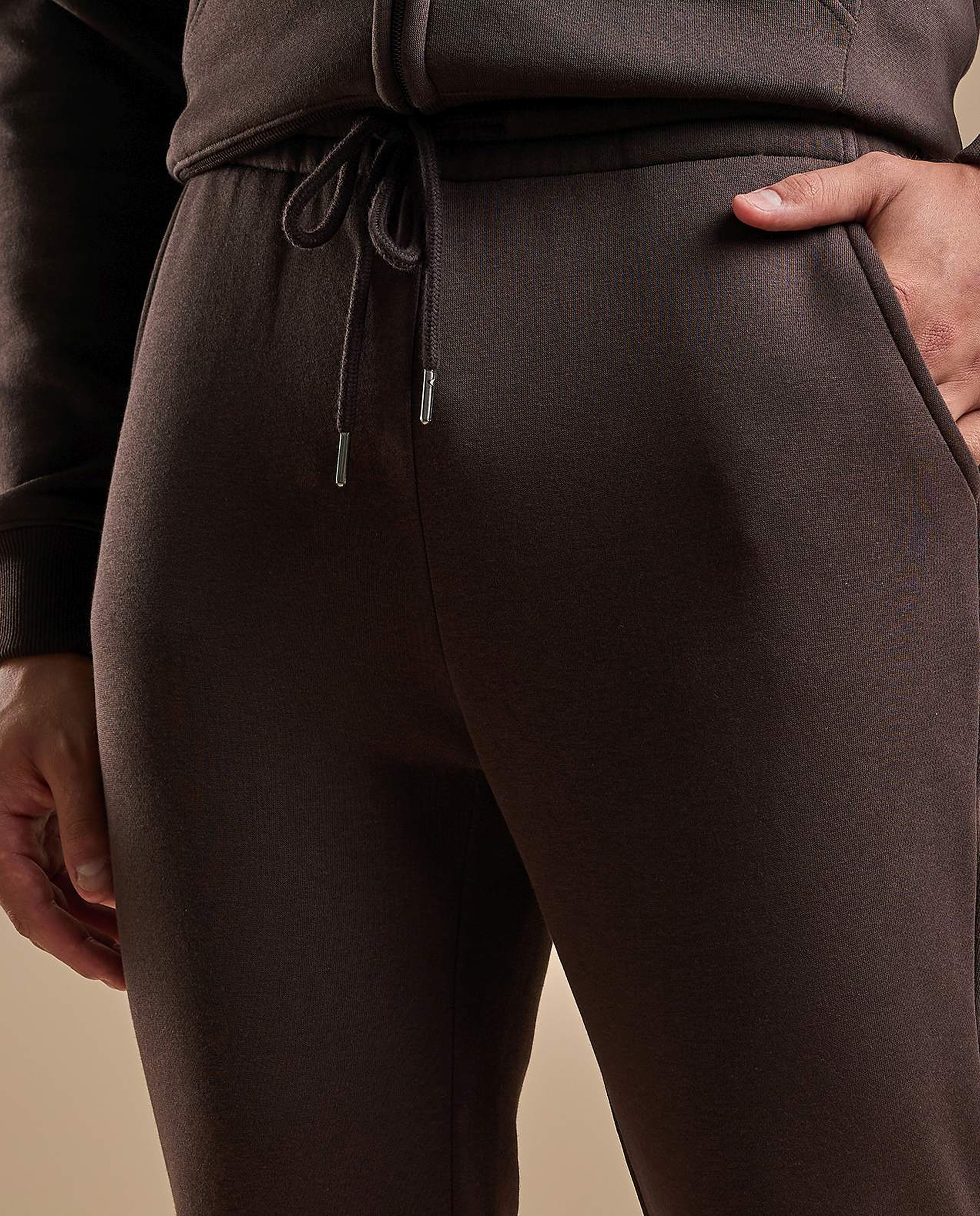 Solid Joggers with Drawstring Waist