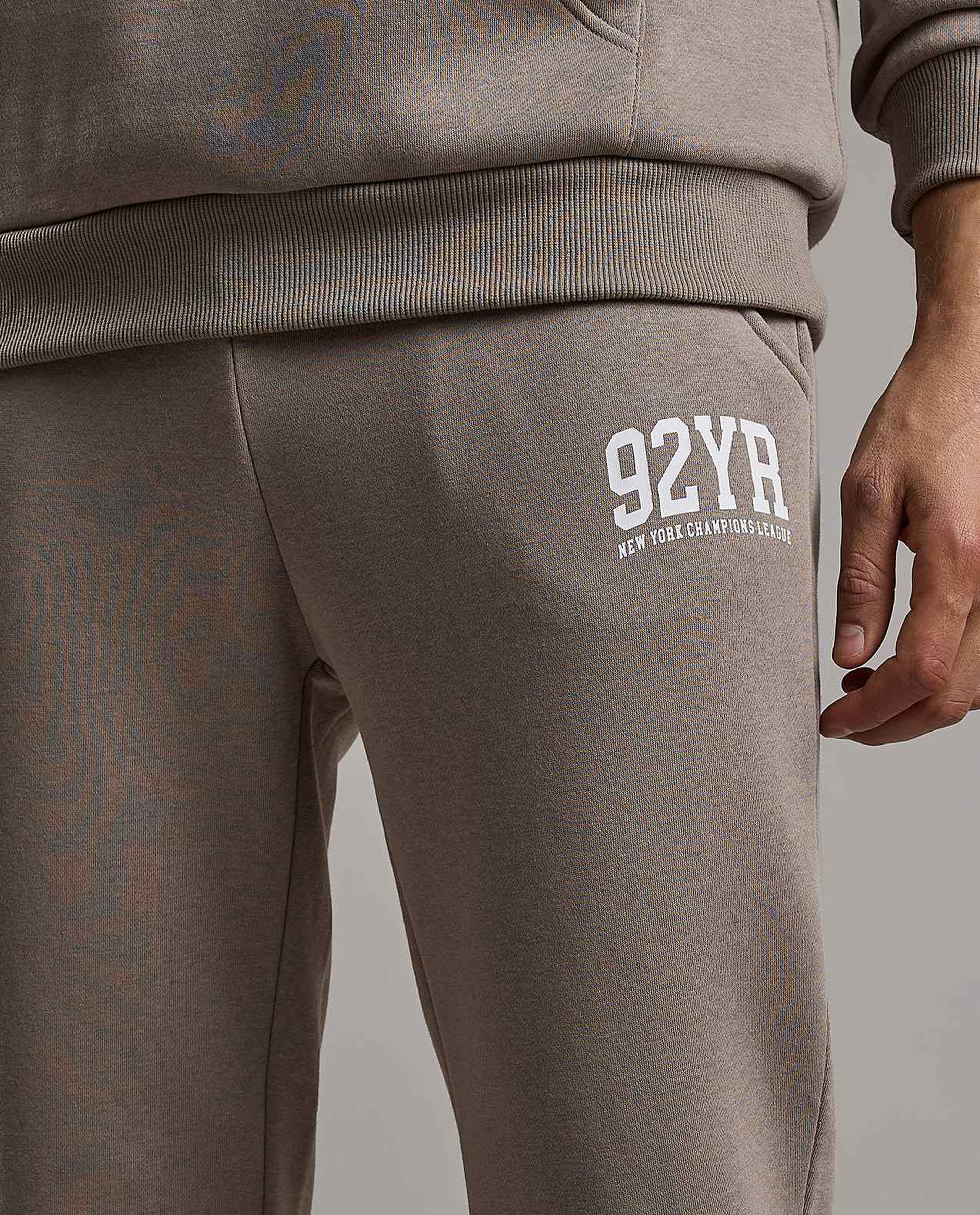 Embroidery Detail Joggers with Drawstring Waist