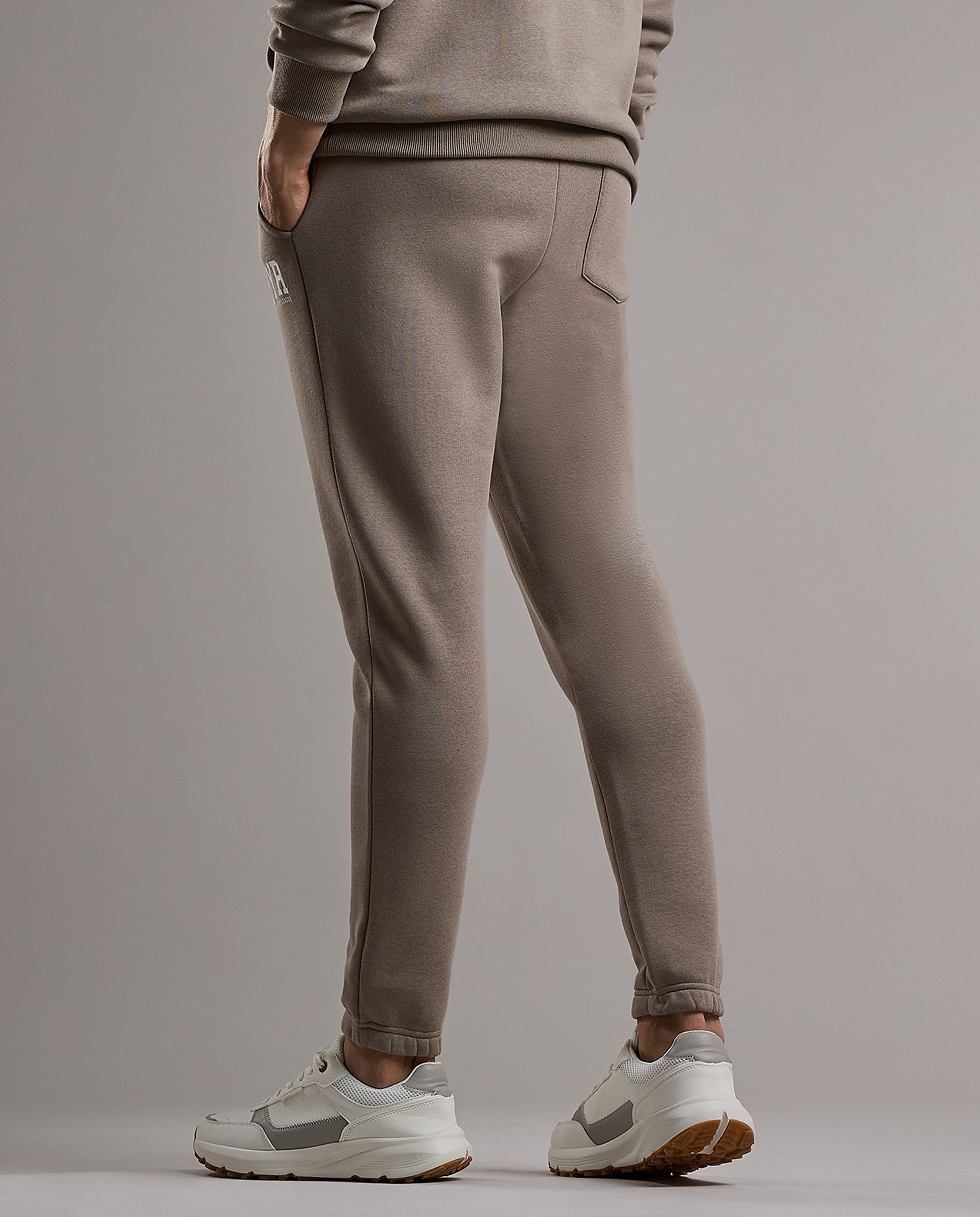 Embroidery Detail Joggers with Drawstring Waist