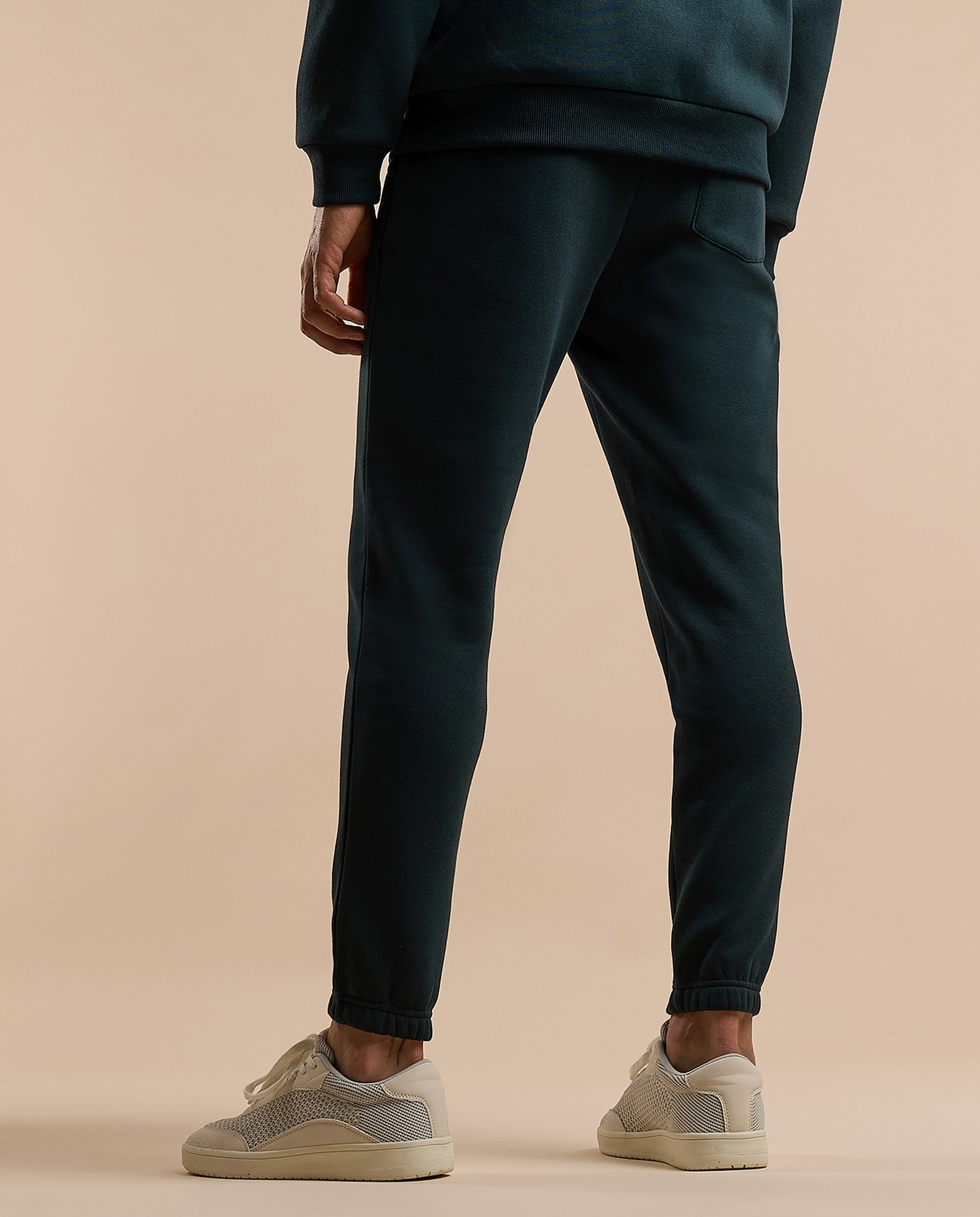 Embroidery Detail Joggers with Drawstring Waist