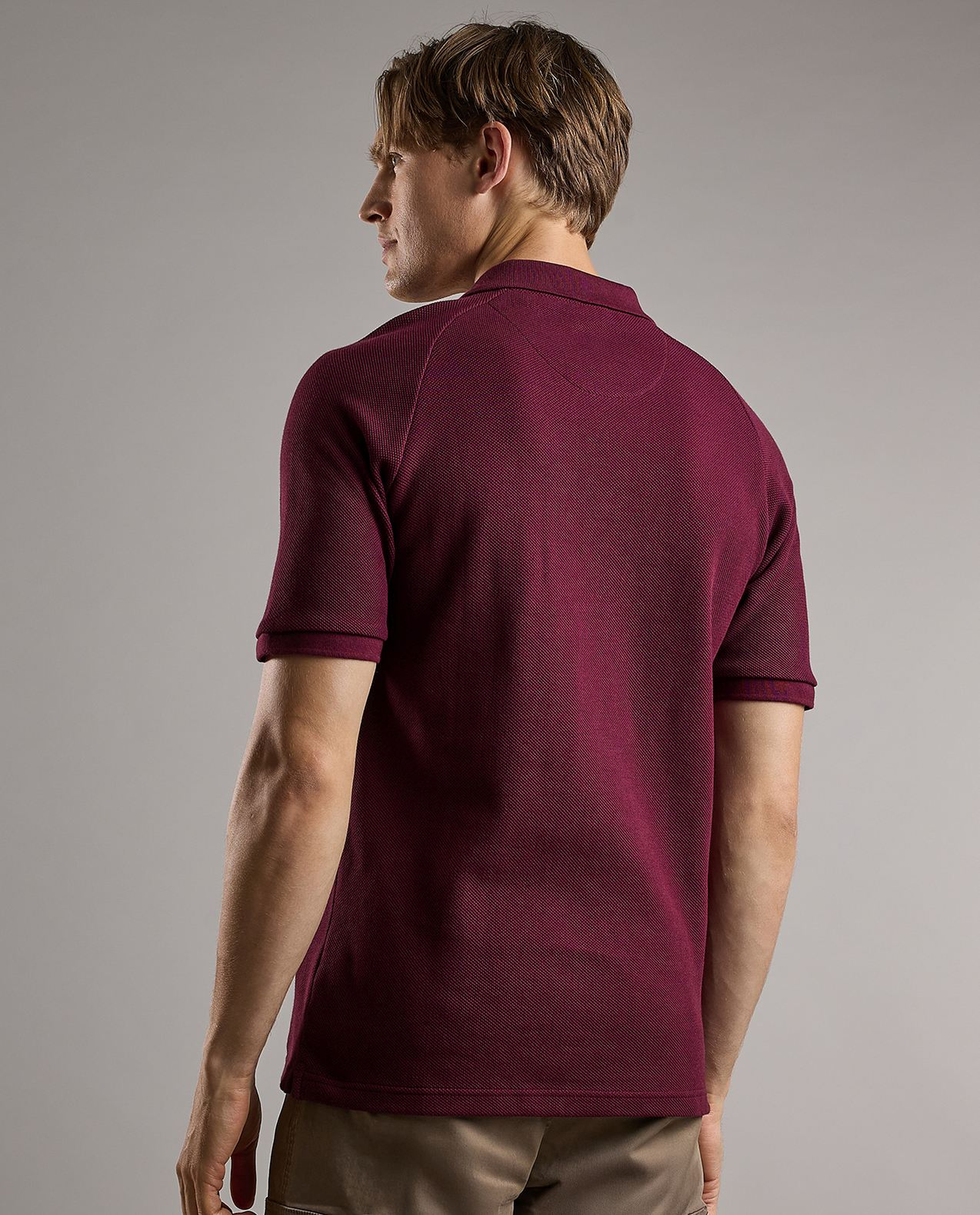 Logo Detail Polo T-Shirt with Short Sleeves