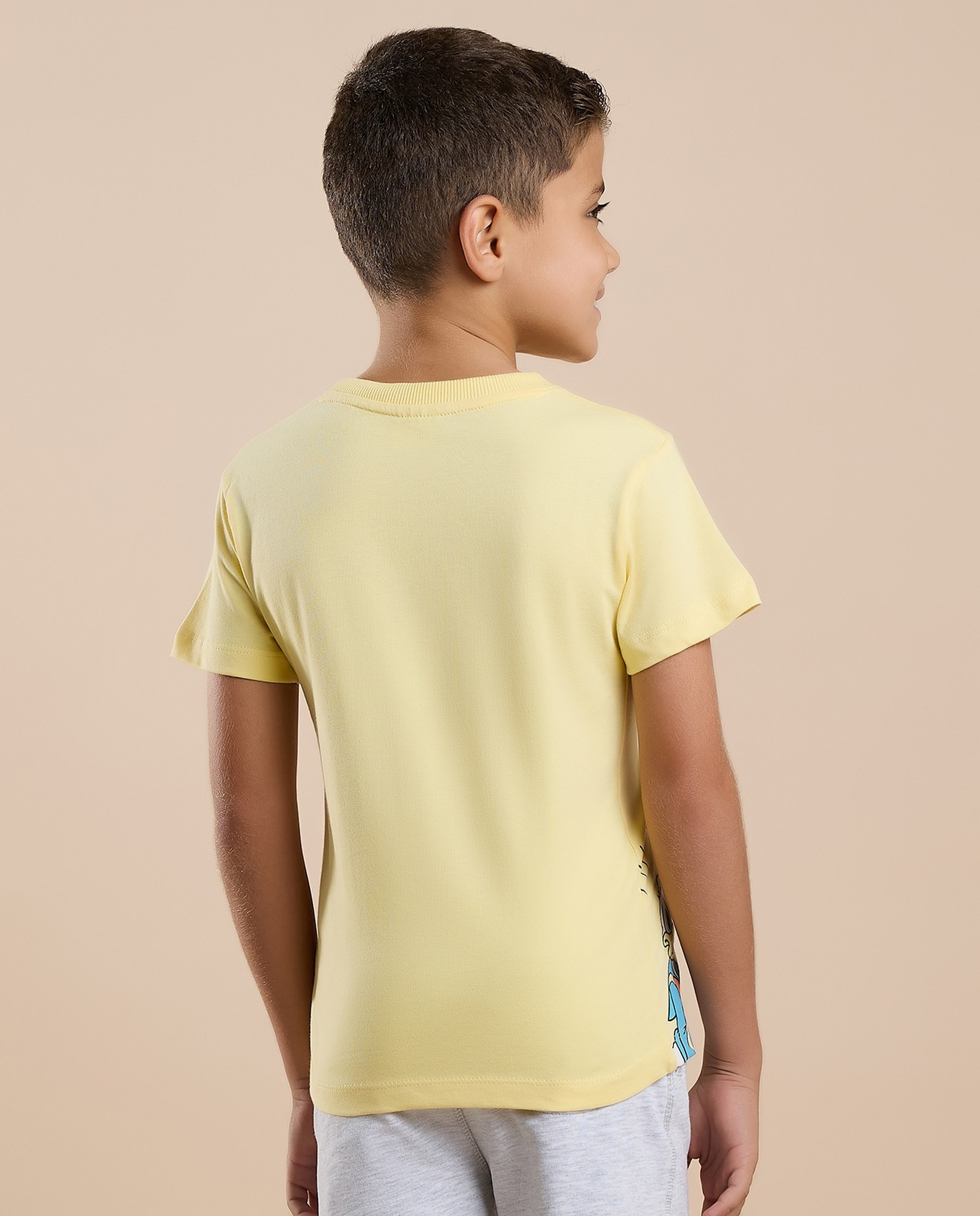 Donald Duck Print T-Shirt with Crew Neck and Short Sleeves