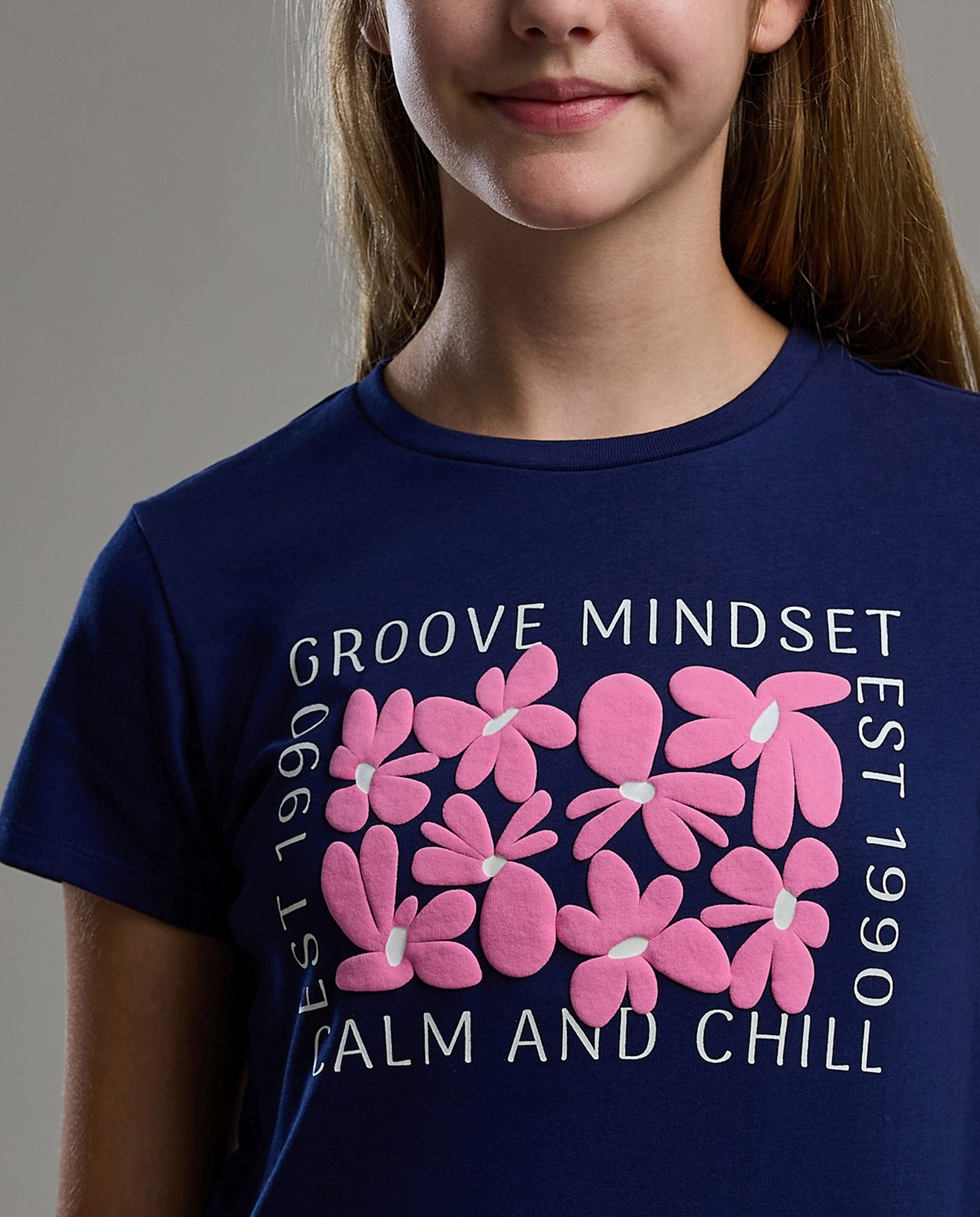 Printed T-Shirt with Crew Neck and Short Sleeves