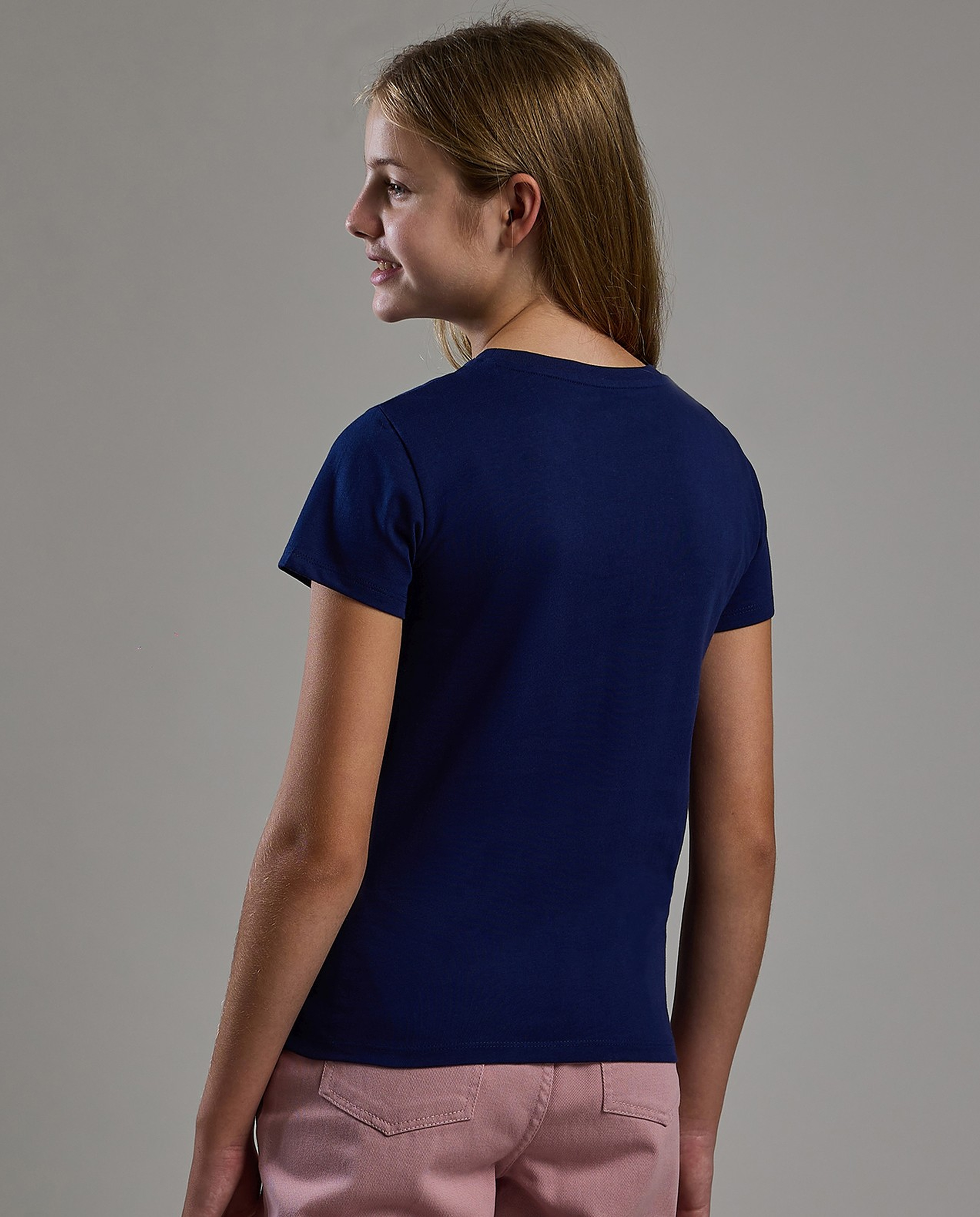 Printed T-Shirt with Crew Neck and Short Sleeves