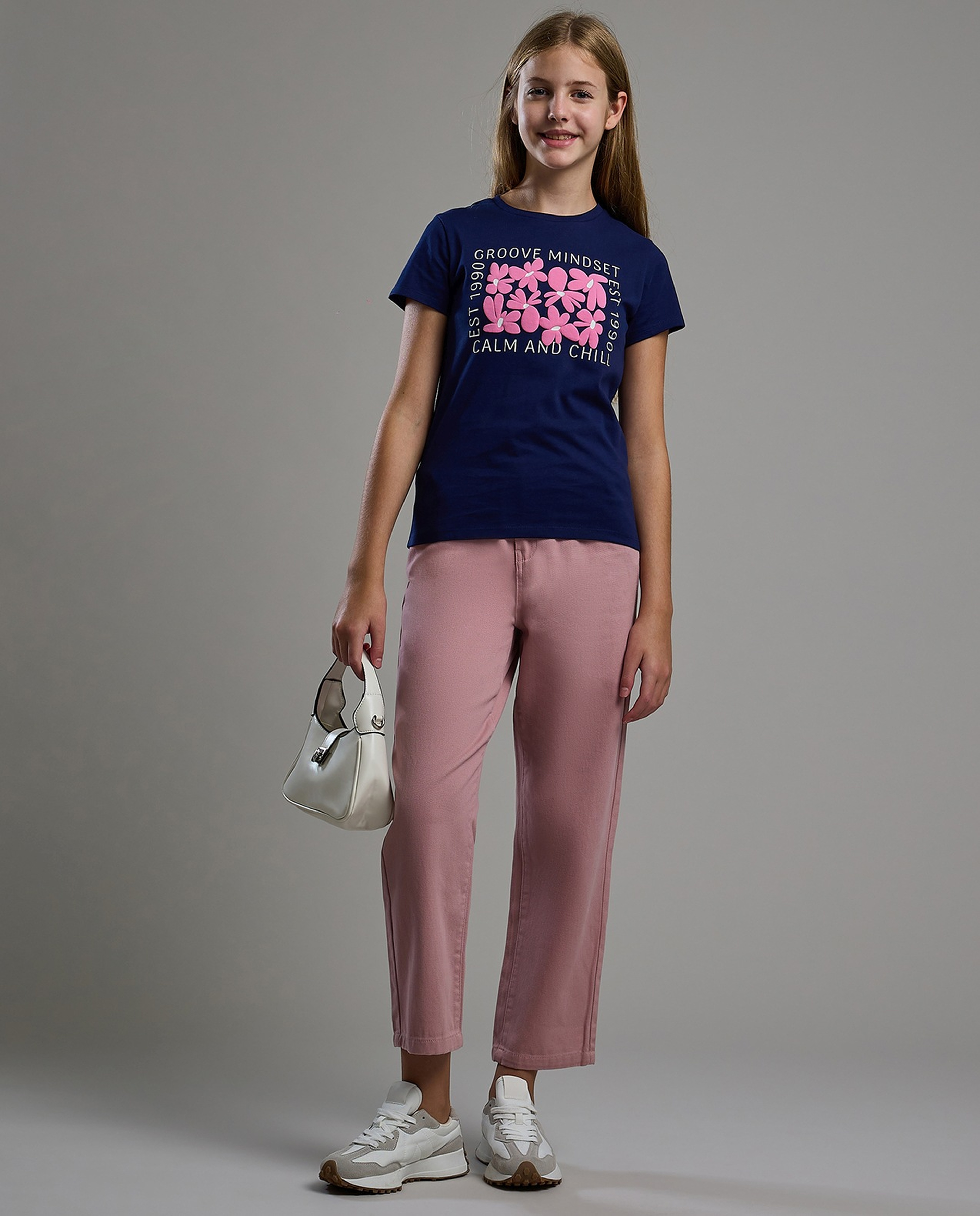 Printed T-Shirt with Crew Neck and Short Sleeves