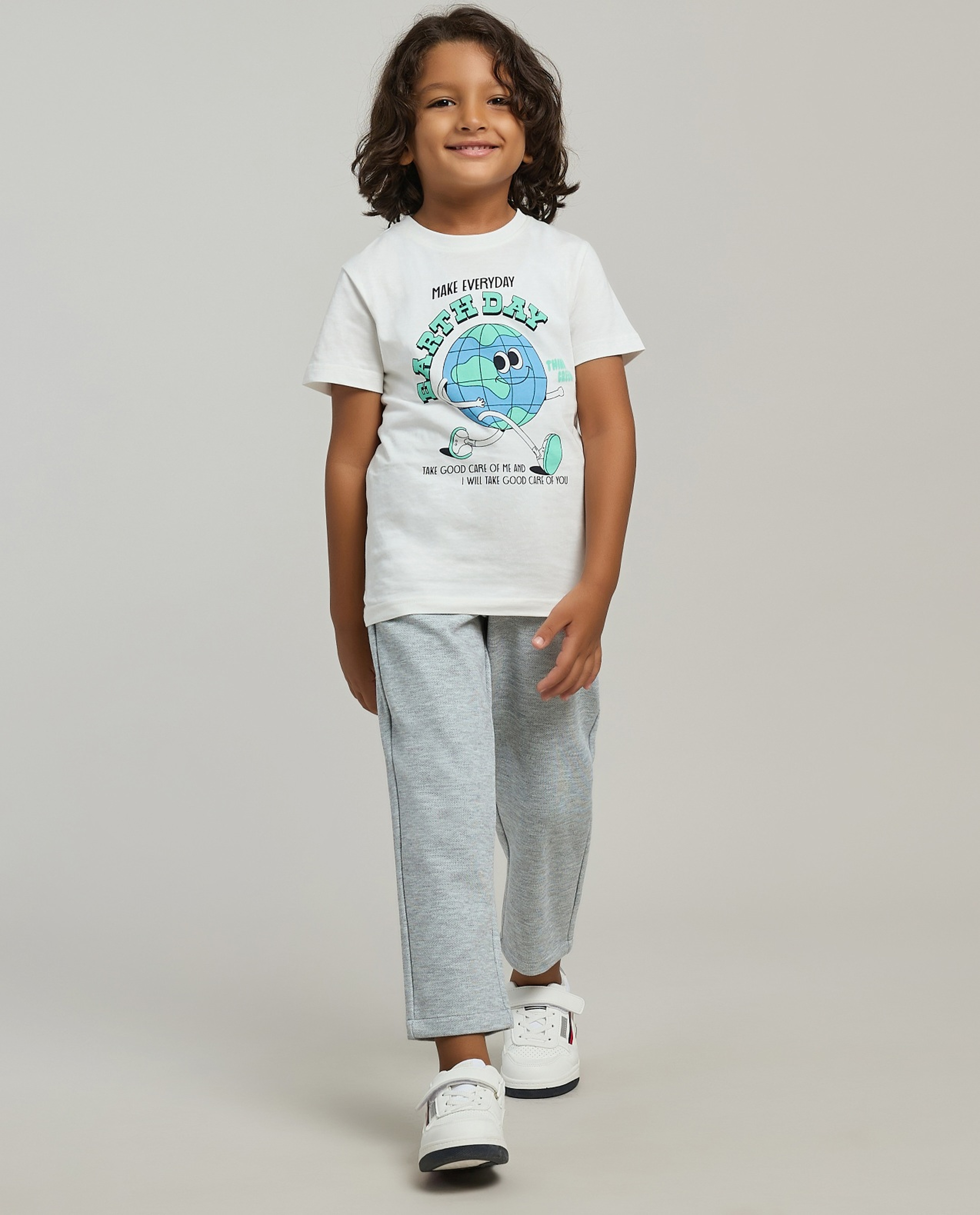 Textured Pants with Drawstring Waist