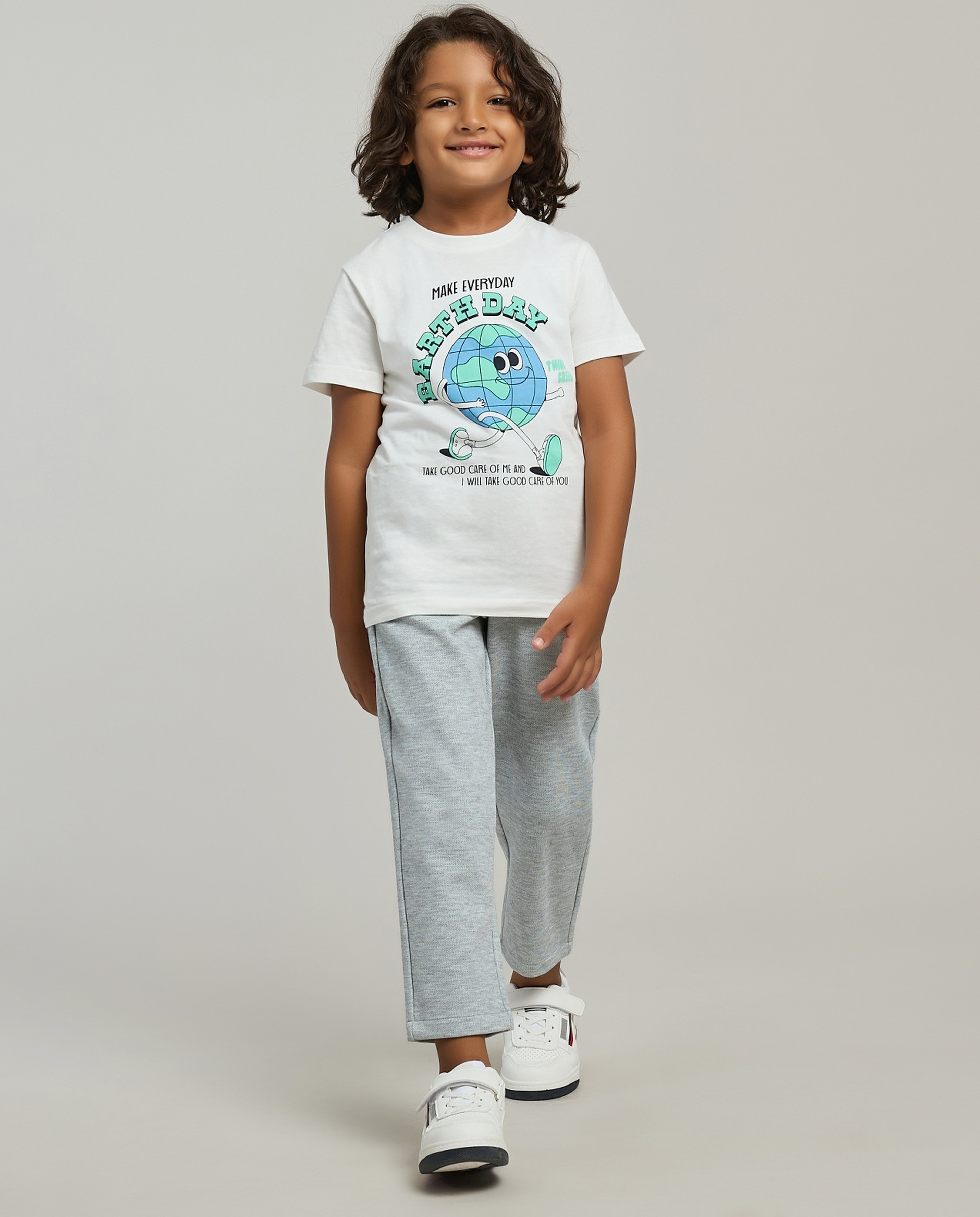 Textured Pants with Drawstring Waist