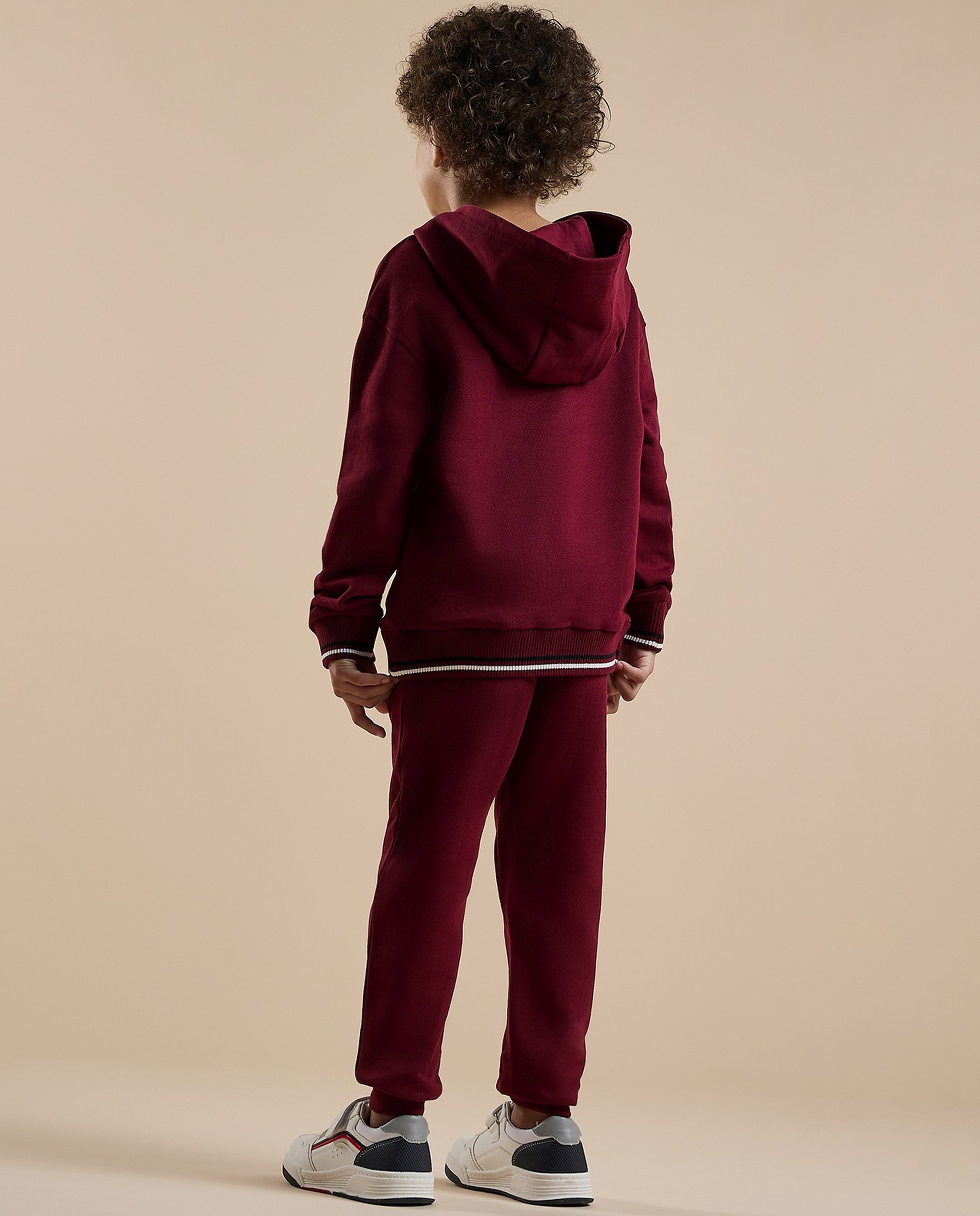 Appliqued Hooded Clothing Set