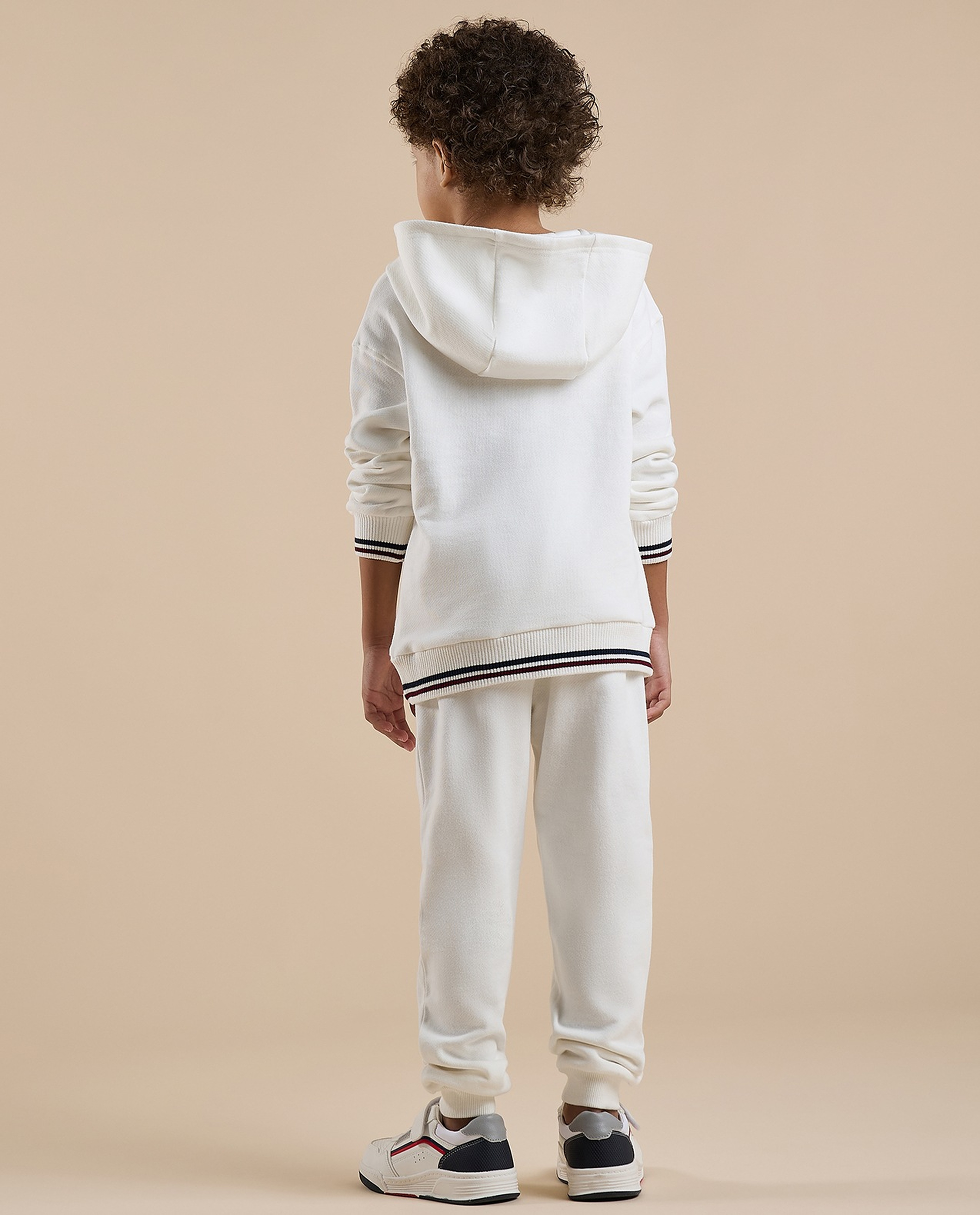 Appliqued Hooded Clothing Set