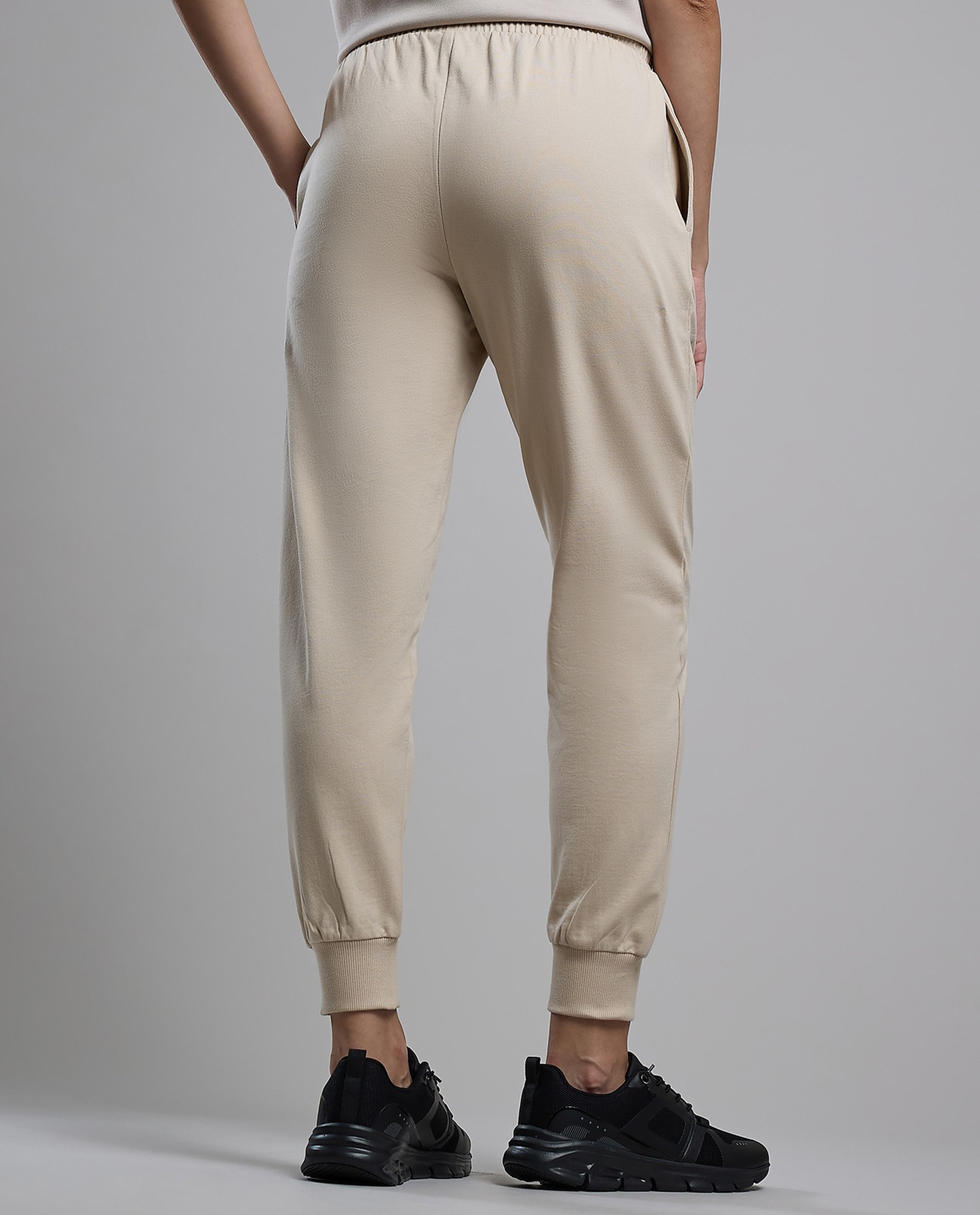 Solid Joggers with Drawstring Waist