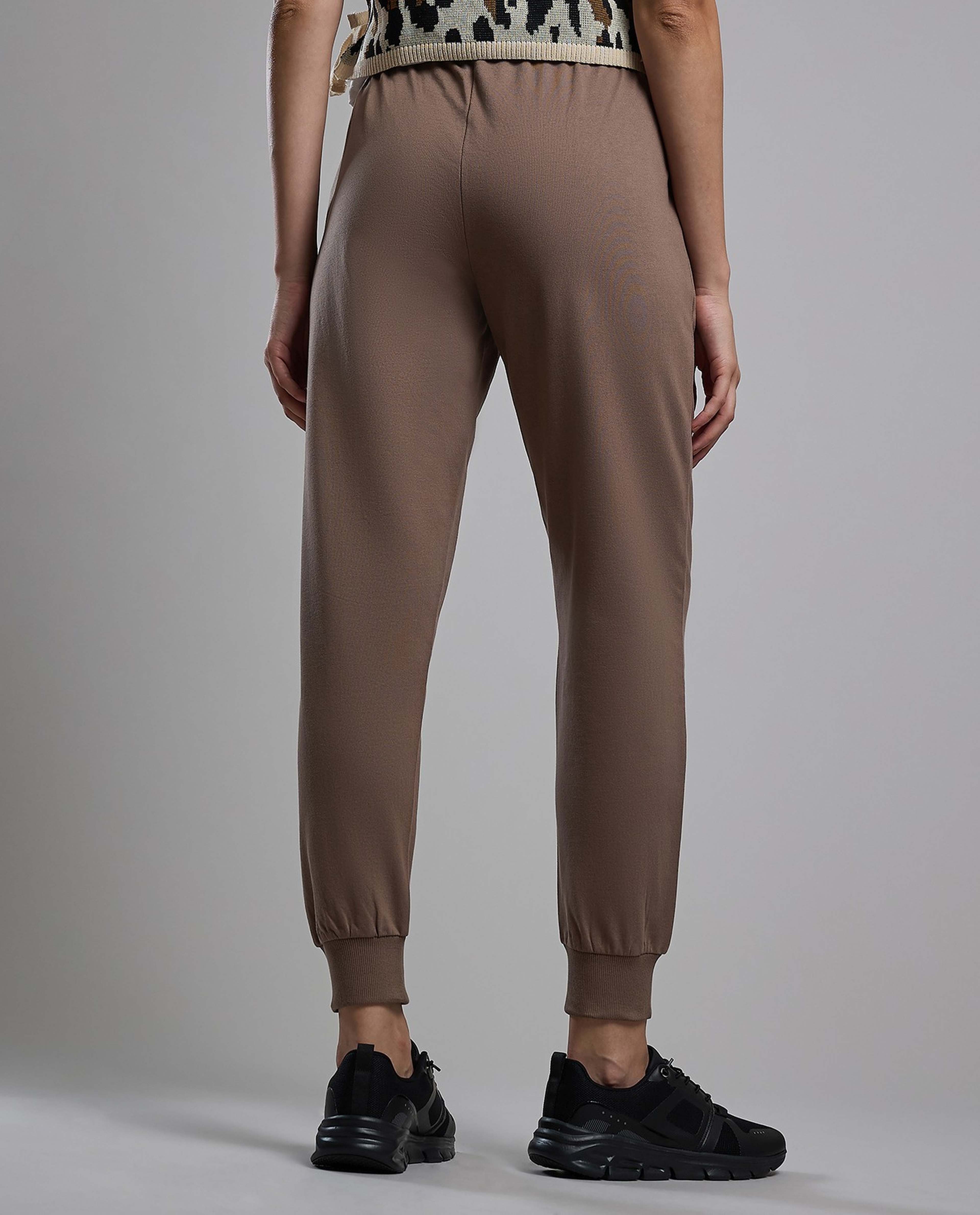 Solid Joggers with Drawstring Waist