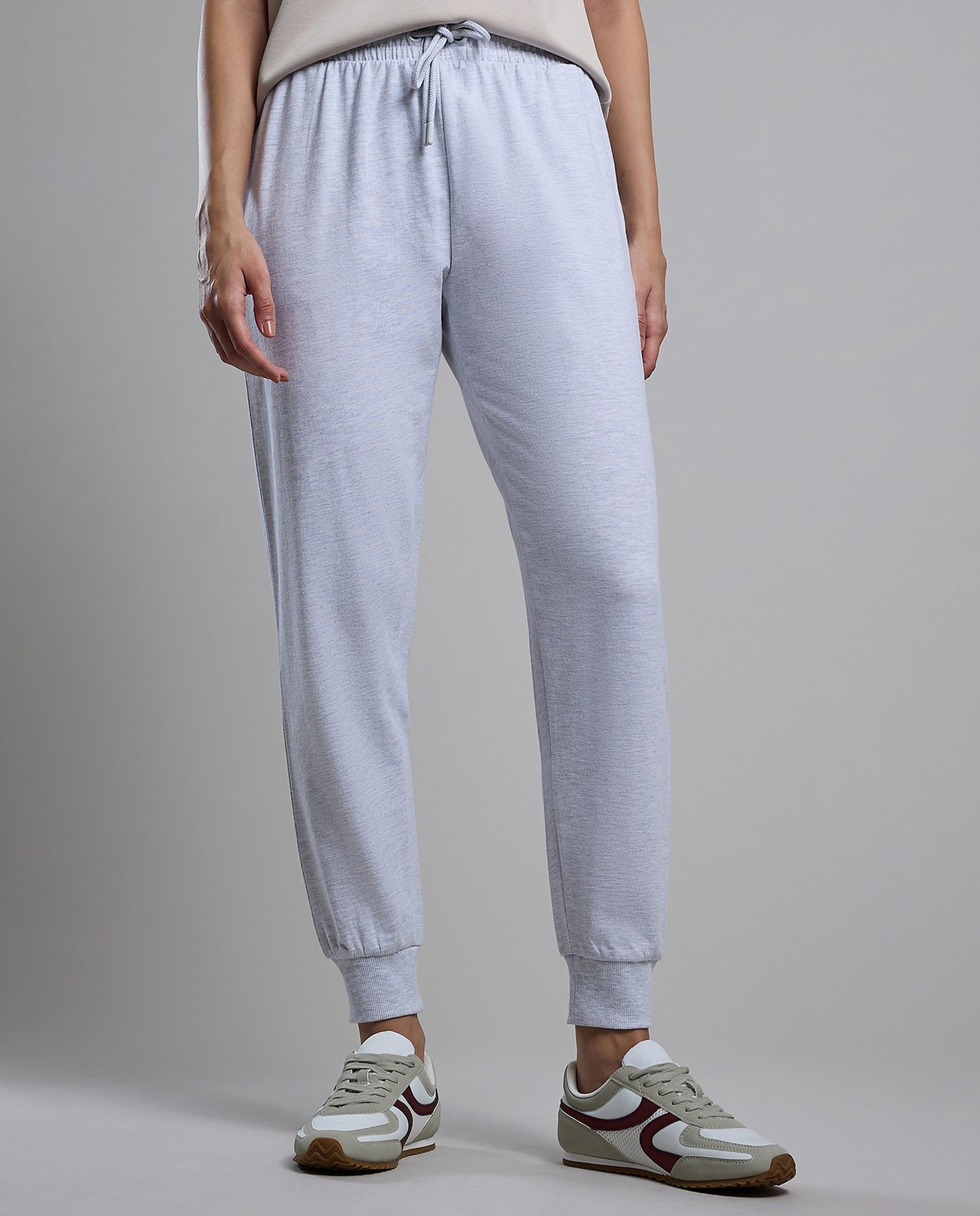 Solid Joggers with Drawstring Waist