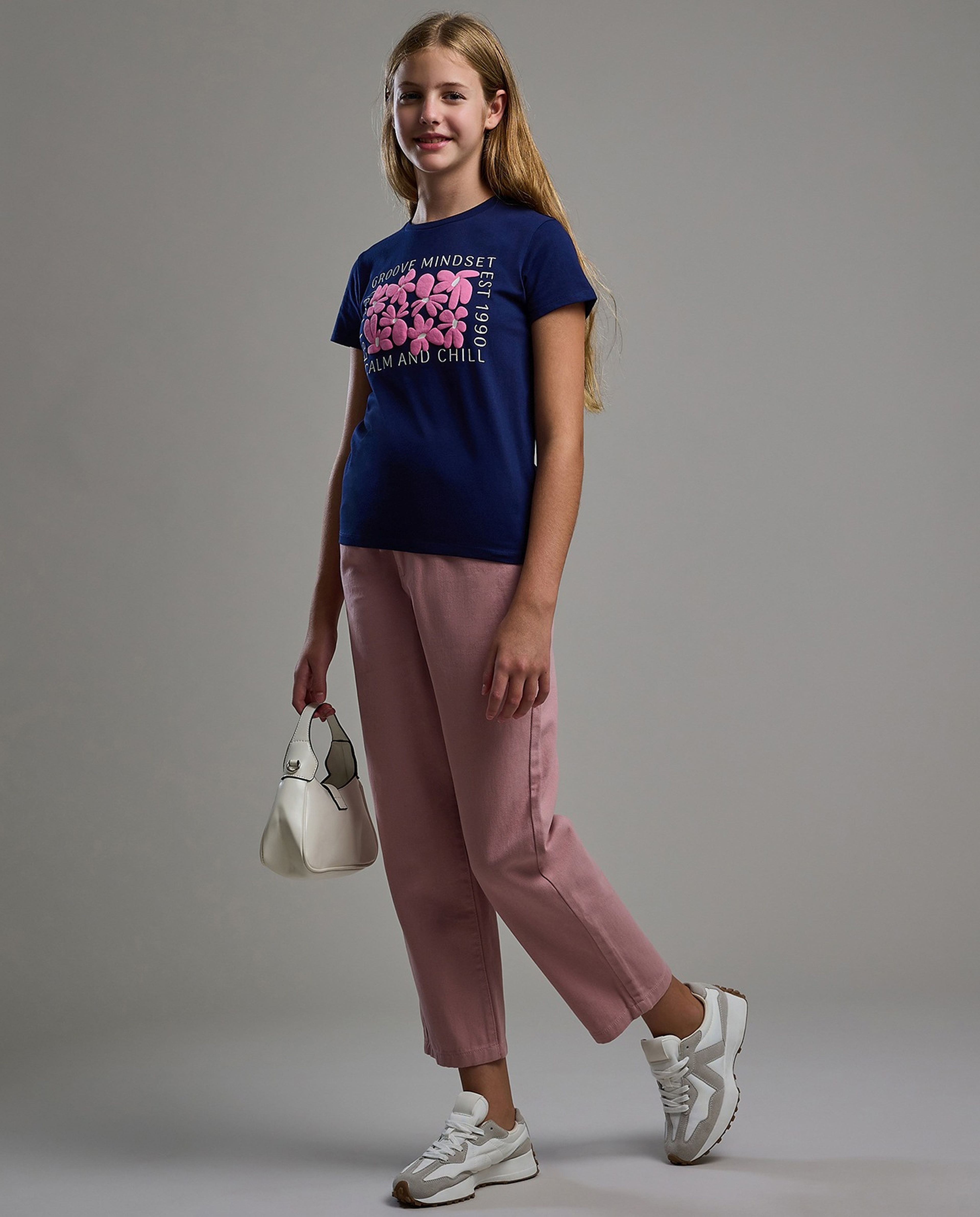 Solid Woven Pants with Button Closure