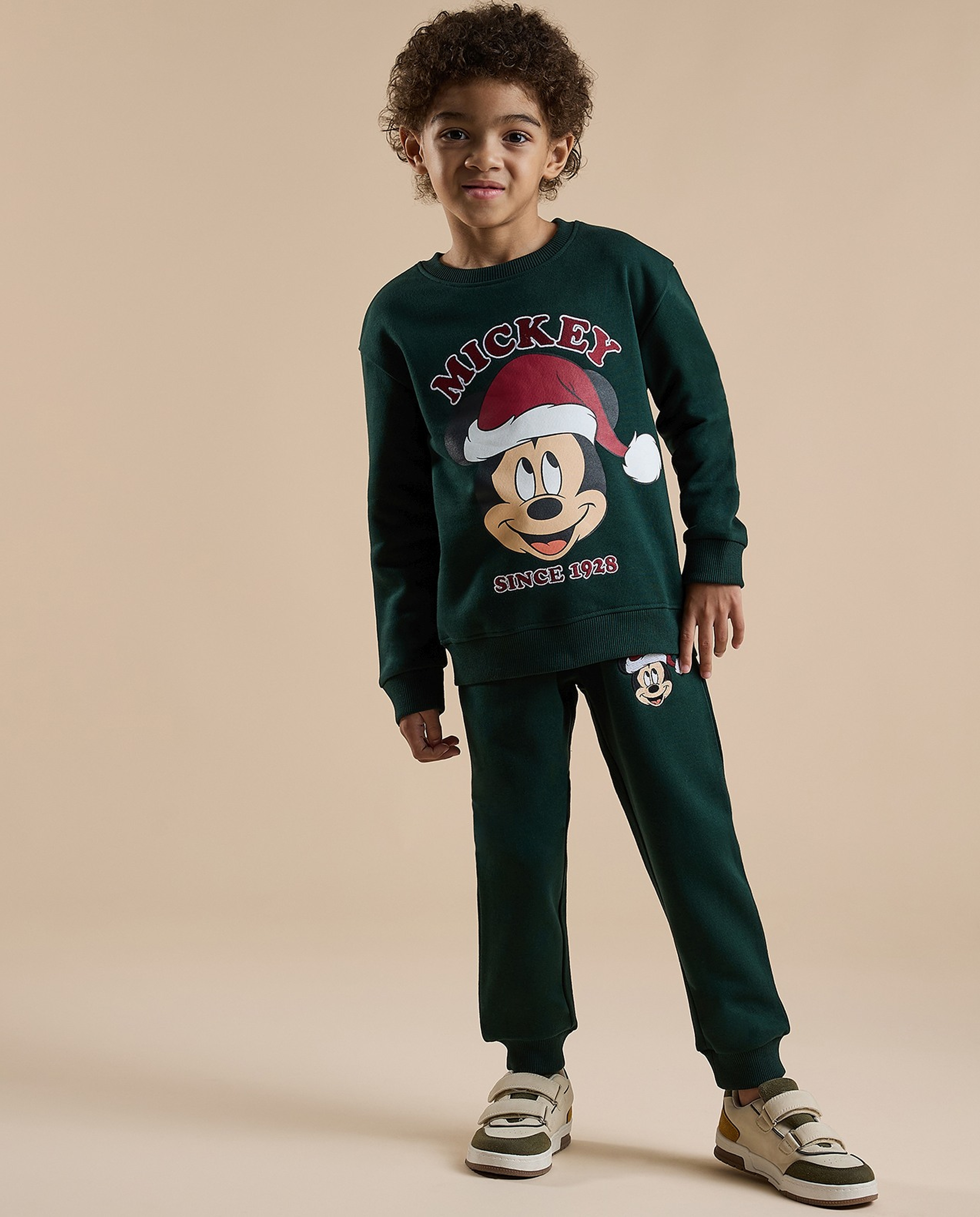 Mickey Mouse Print Clothing Set