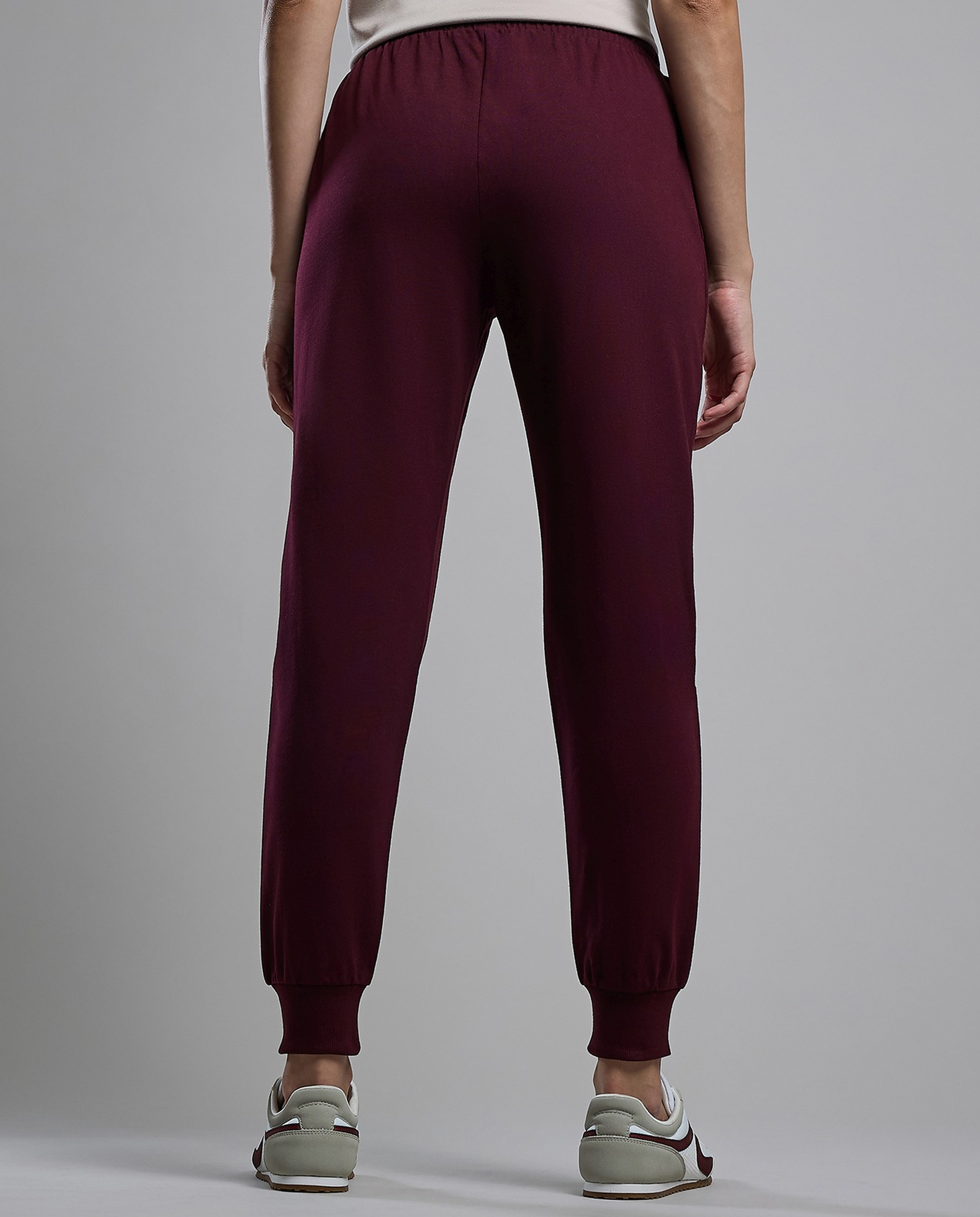 Solid Joggers with Drawstring Waist