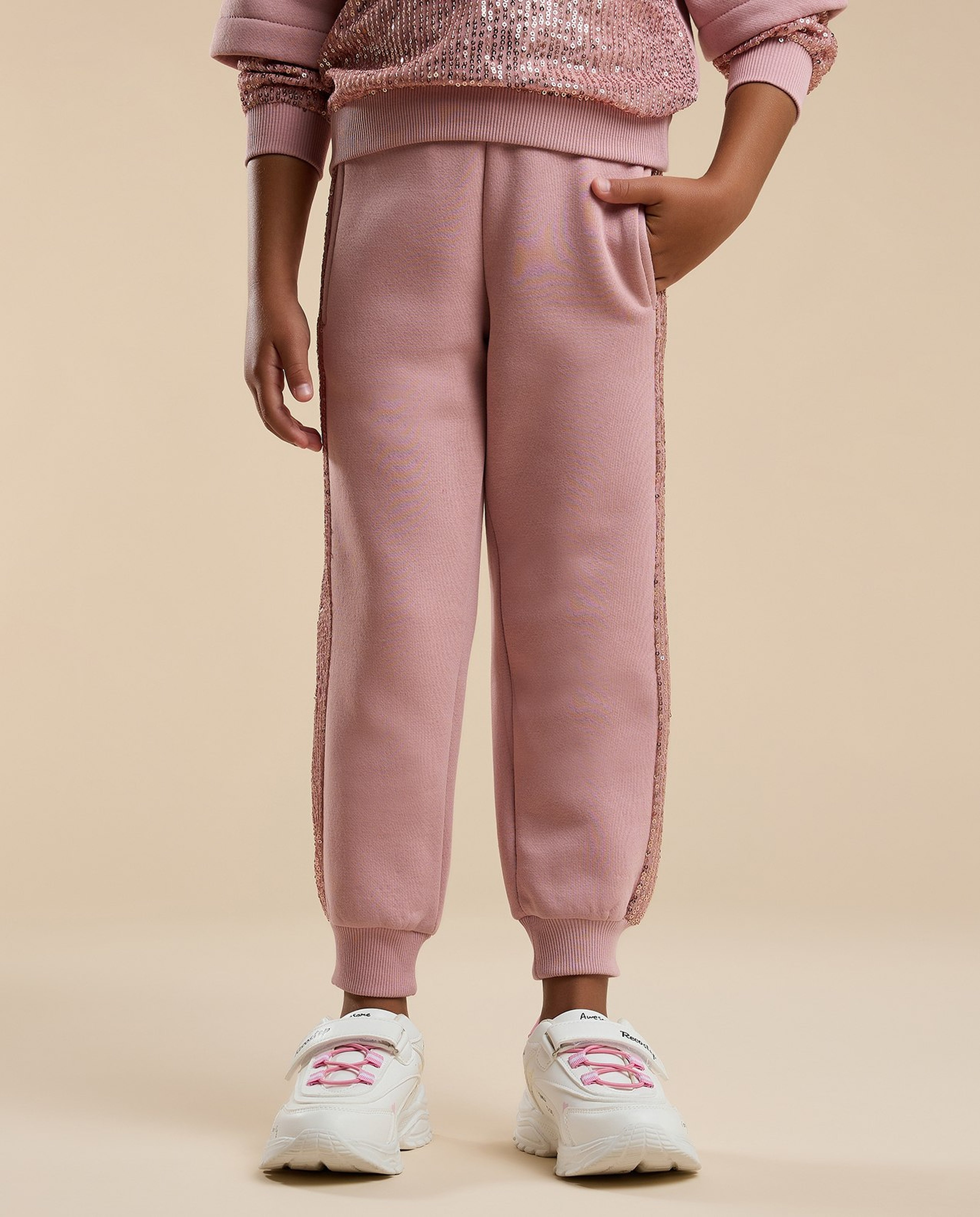 Sequined Hooded Clothing Set