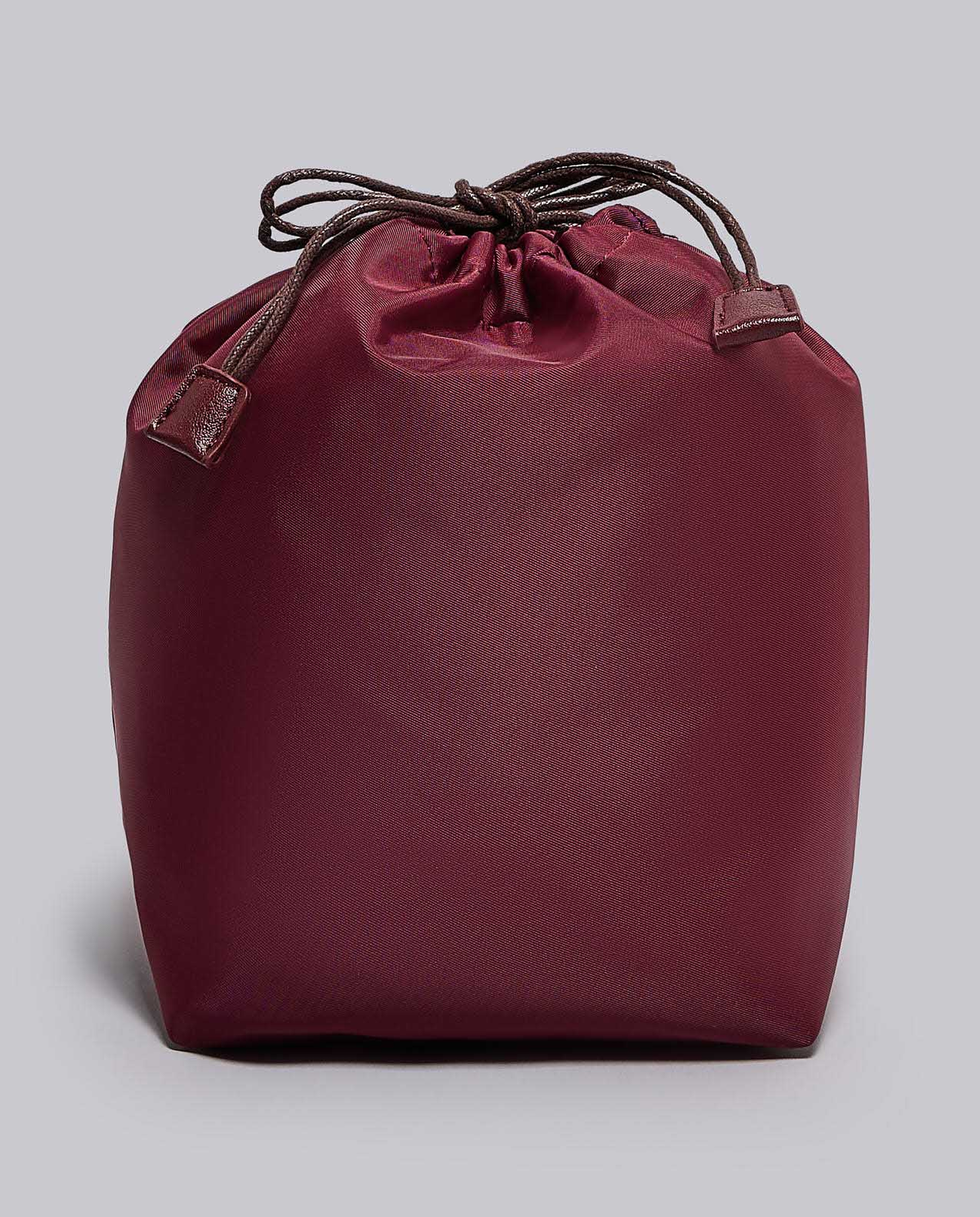 Textured Shoulder Bag with Drawstring Pouch