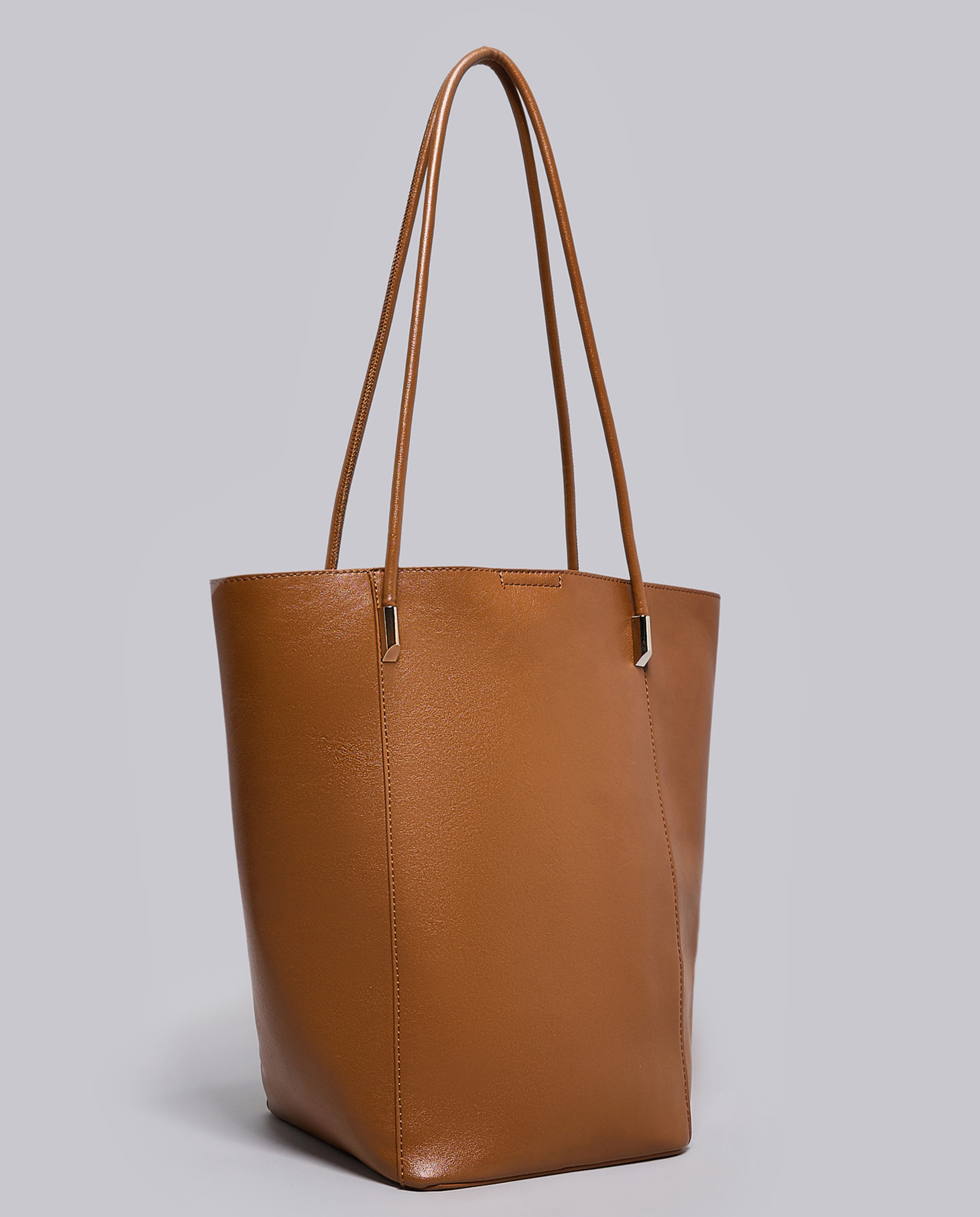 Textured Shoulder Bag with Drawstring Pouch