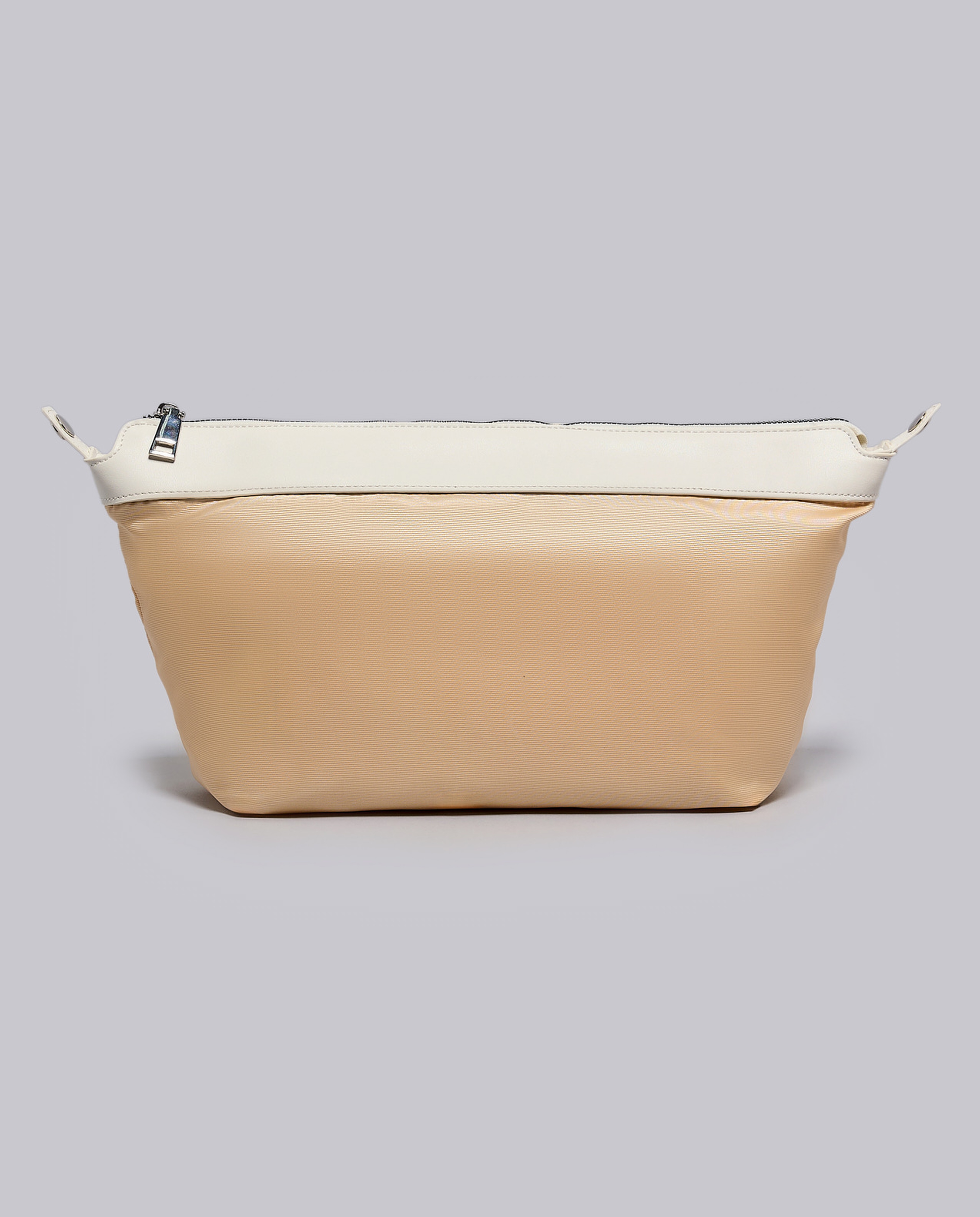 Textured Shoulder Bag with Pouch