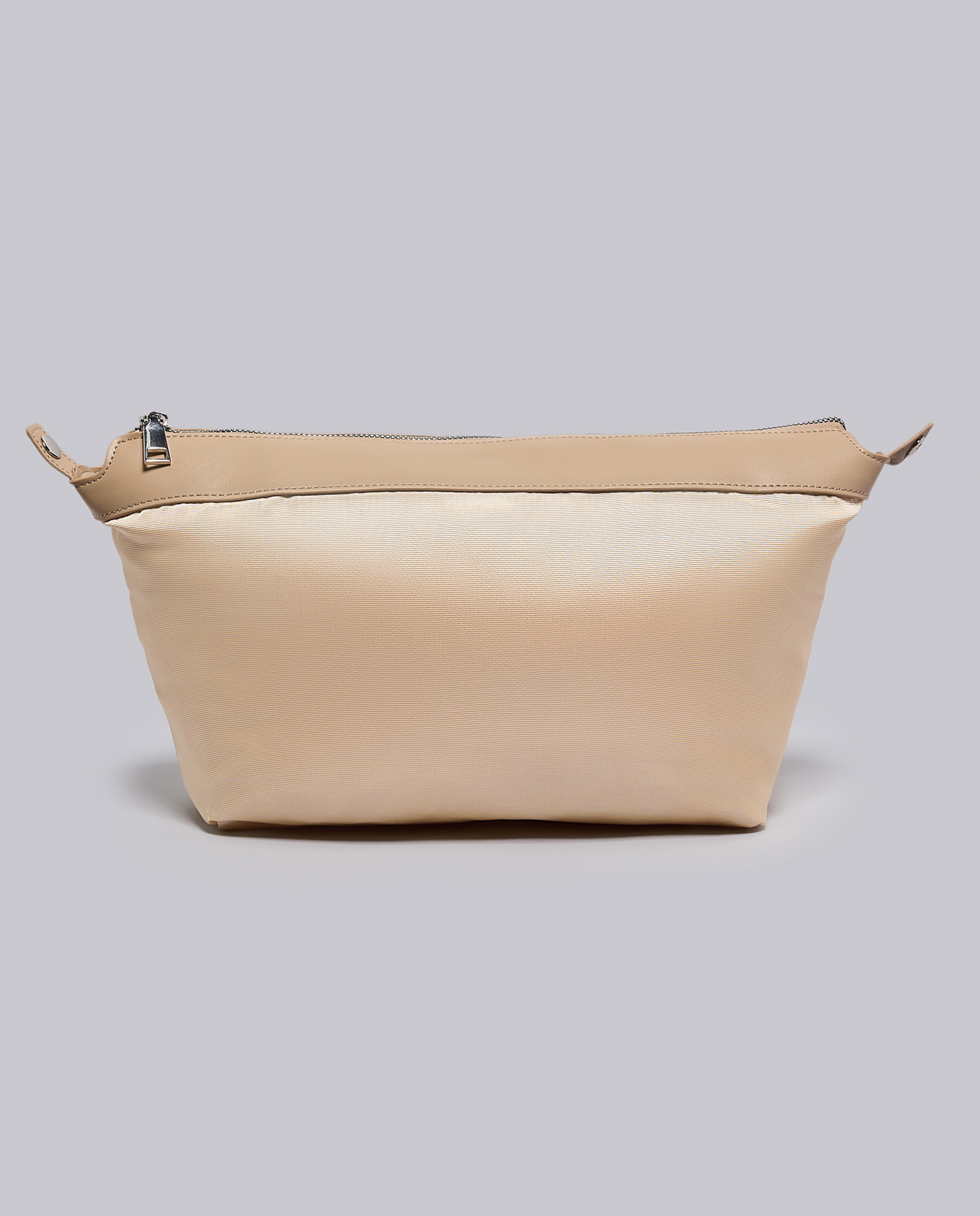 Textured Shoulder Bag with Pouch