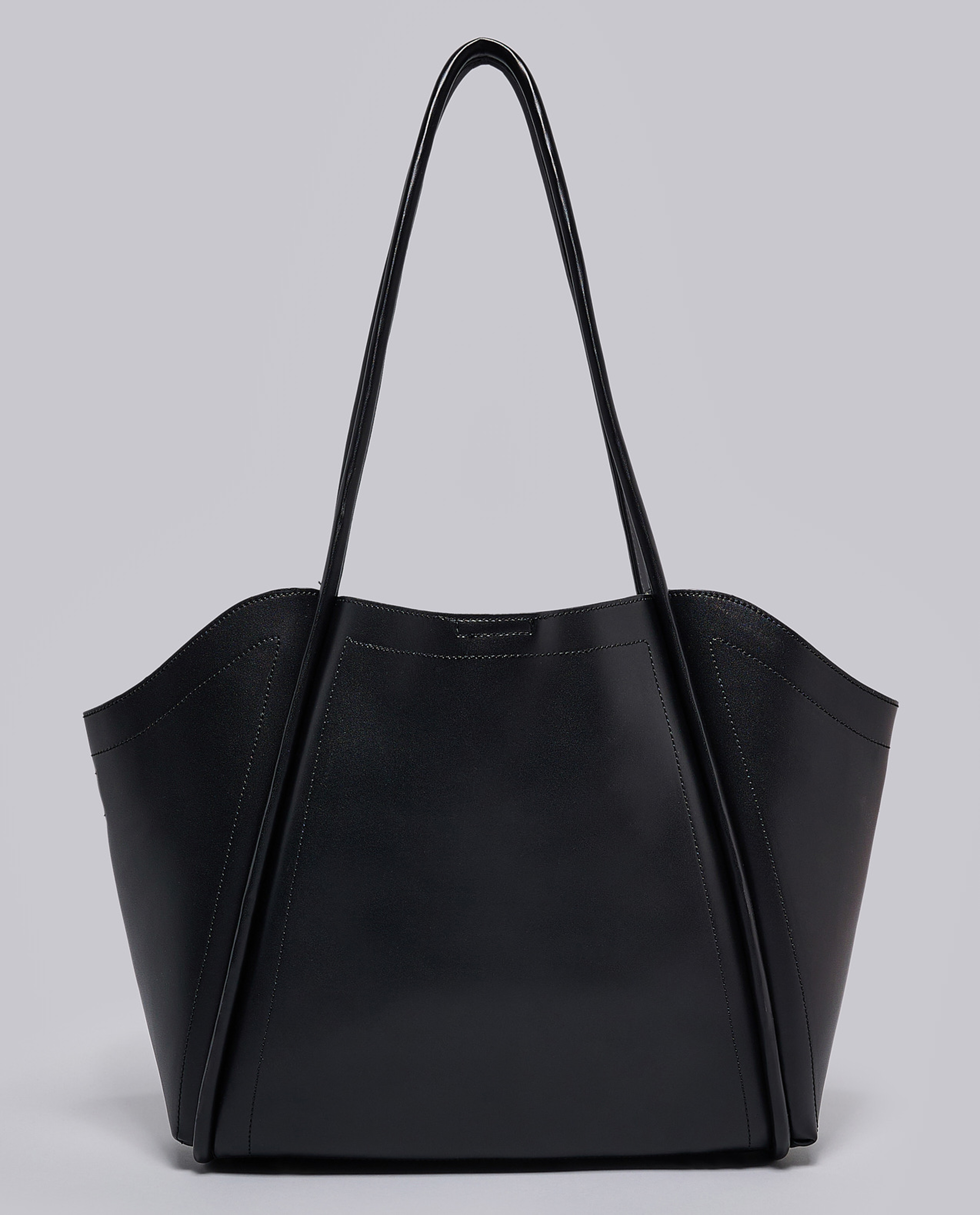 Textured Shoulder Bag with Pouch