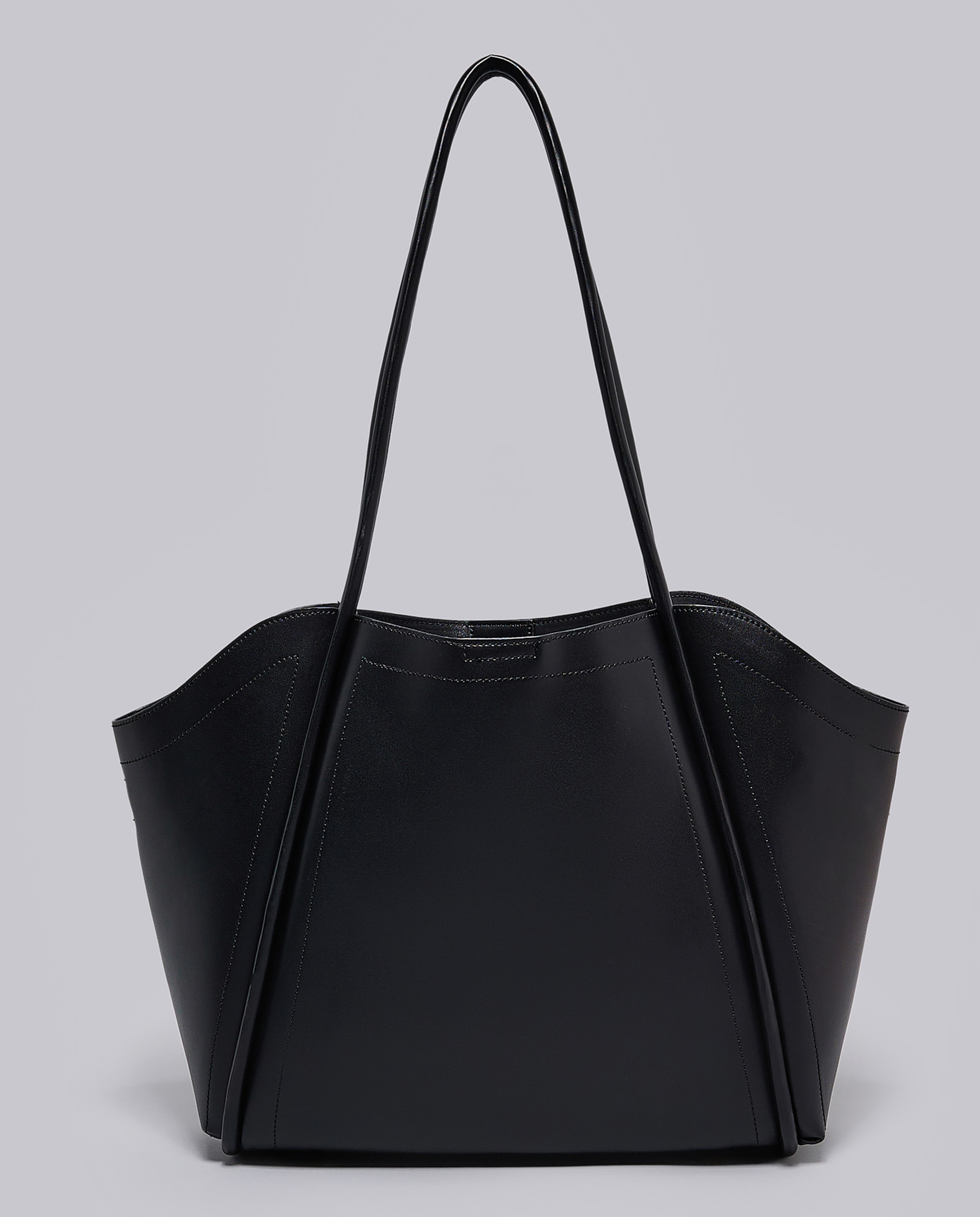 Textured Shoulder Bag with Pouch