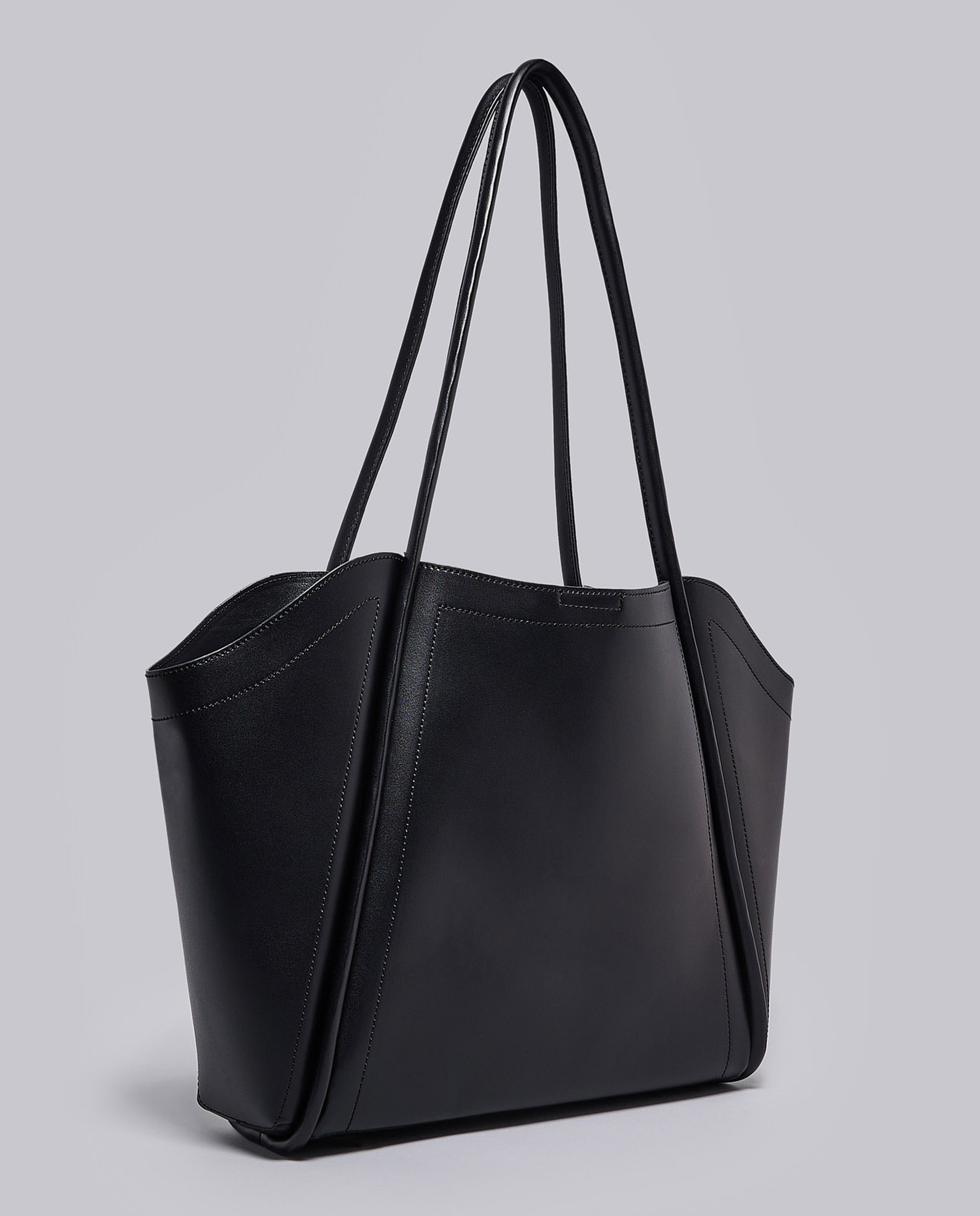 Textured Shoulder Bag with Pouch