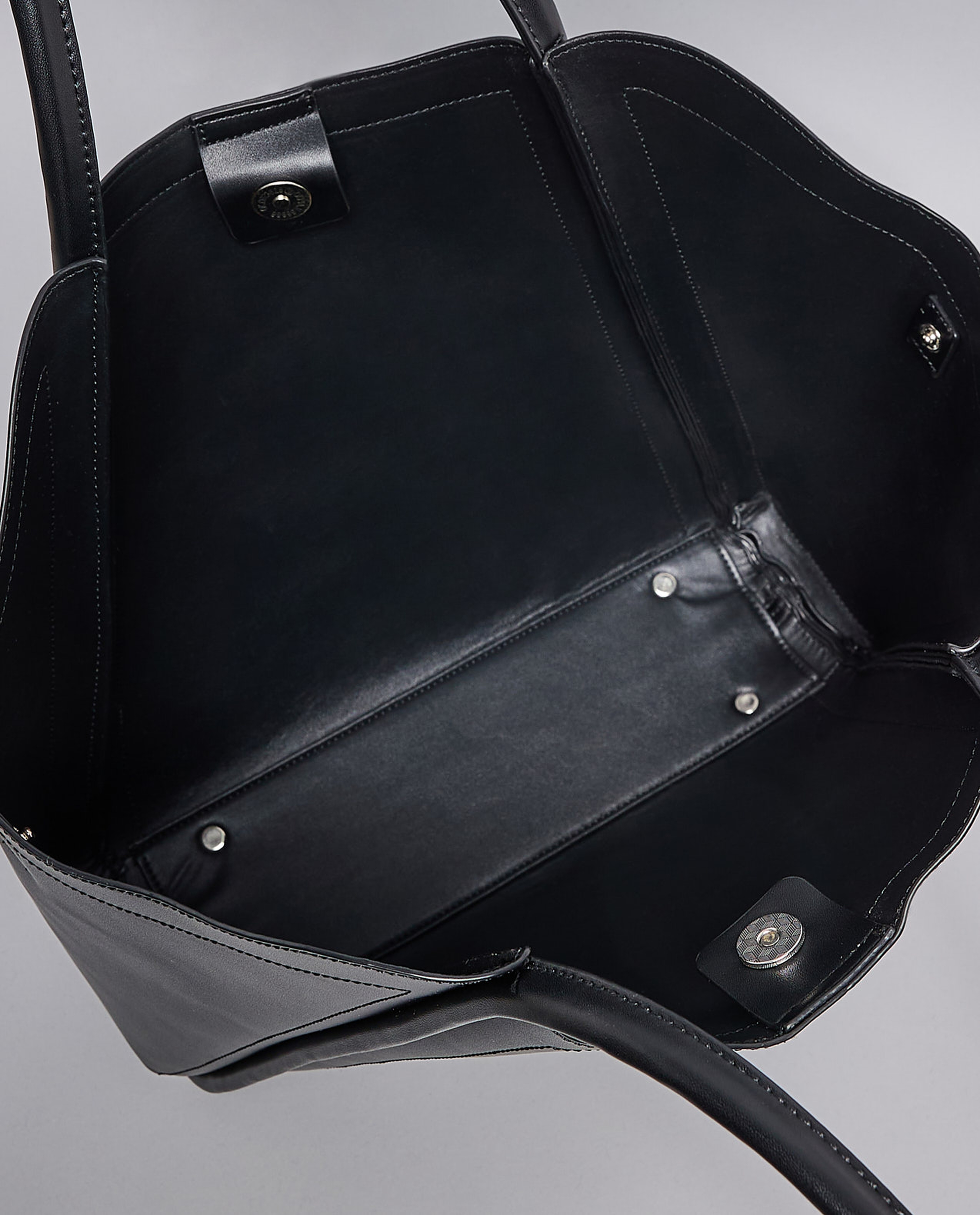 Textured Shoulder Bag with Pouch