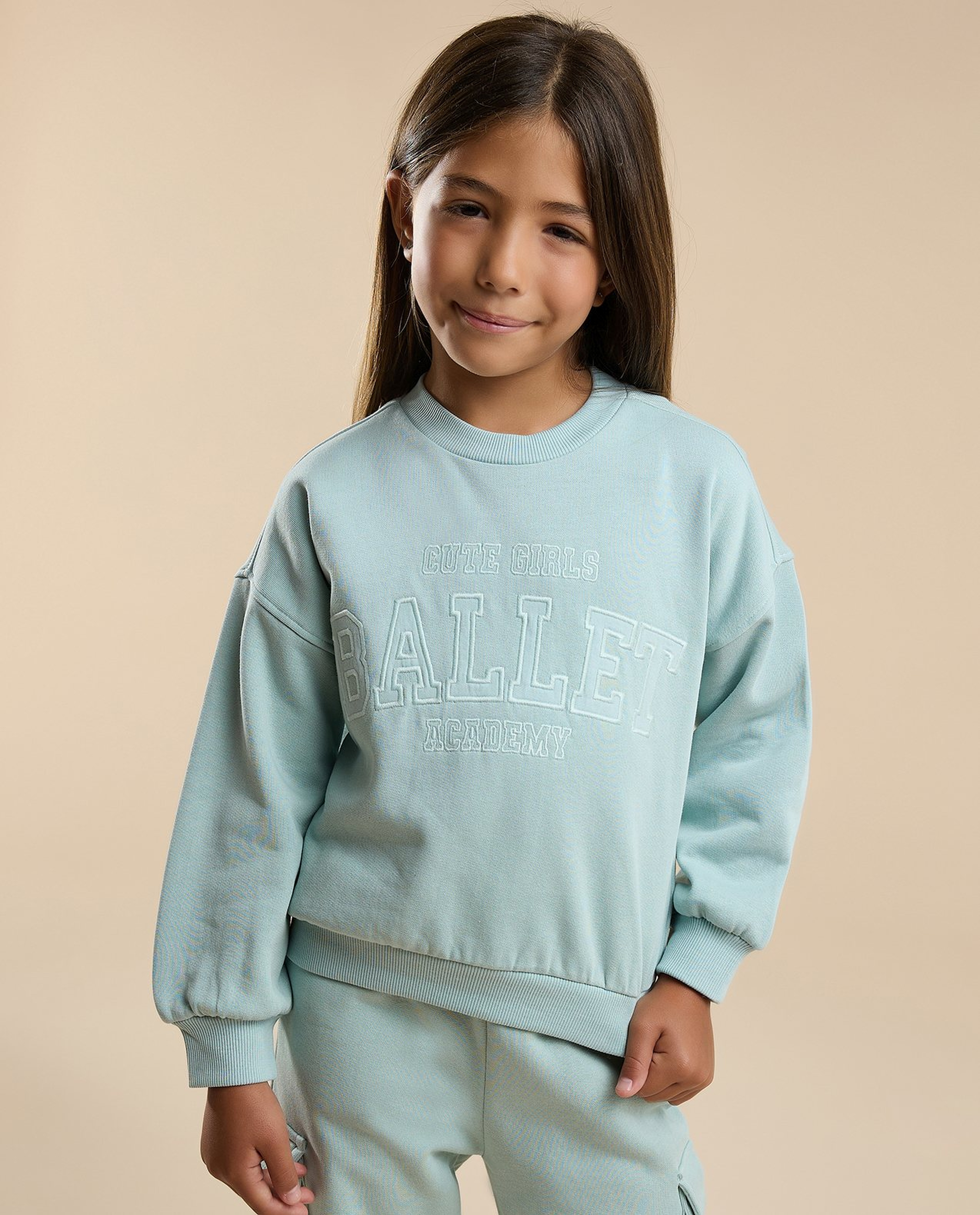 Embroidered Sweatsuit Set