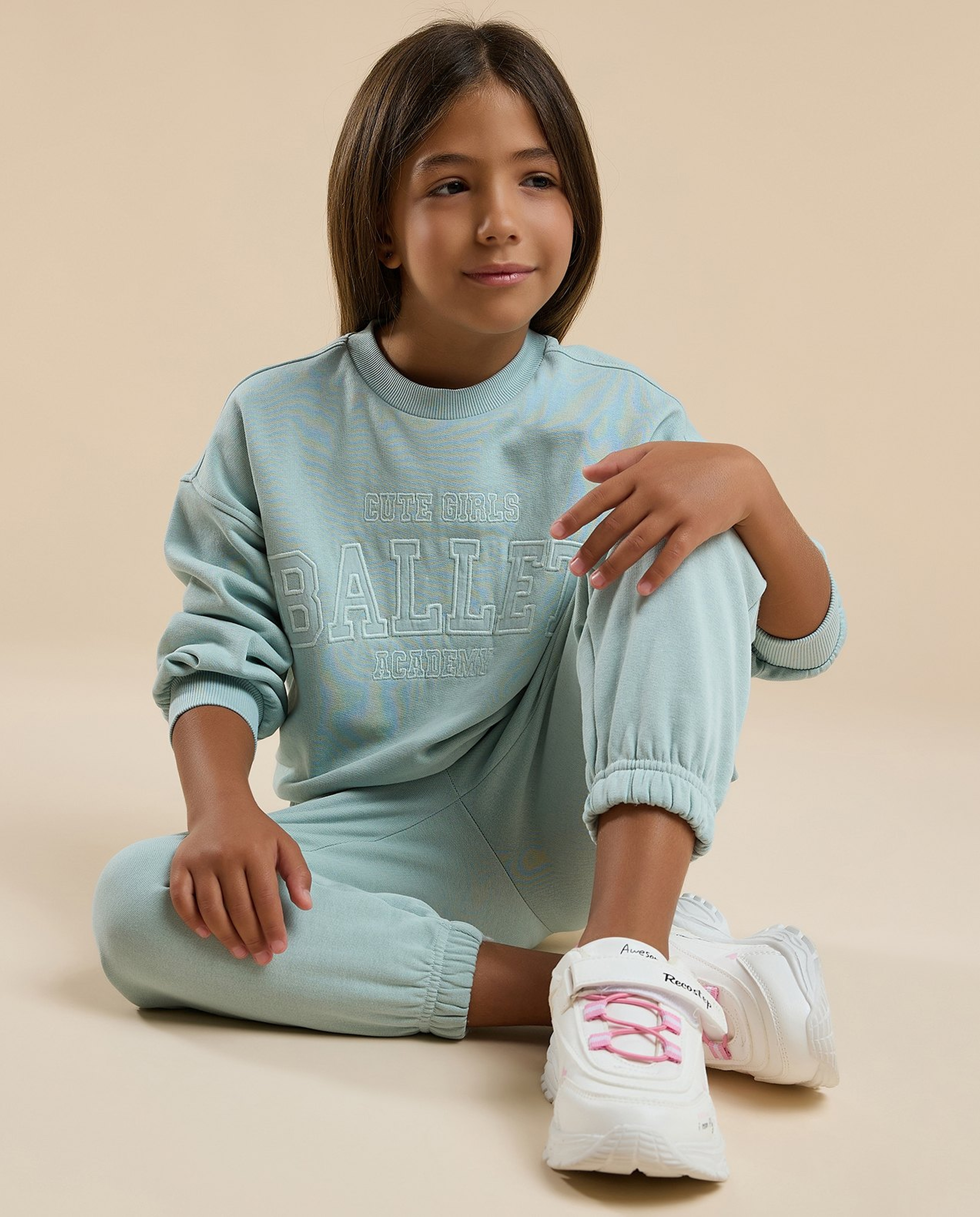 Embroidered Sweatsuit Set