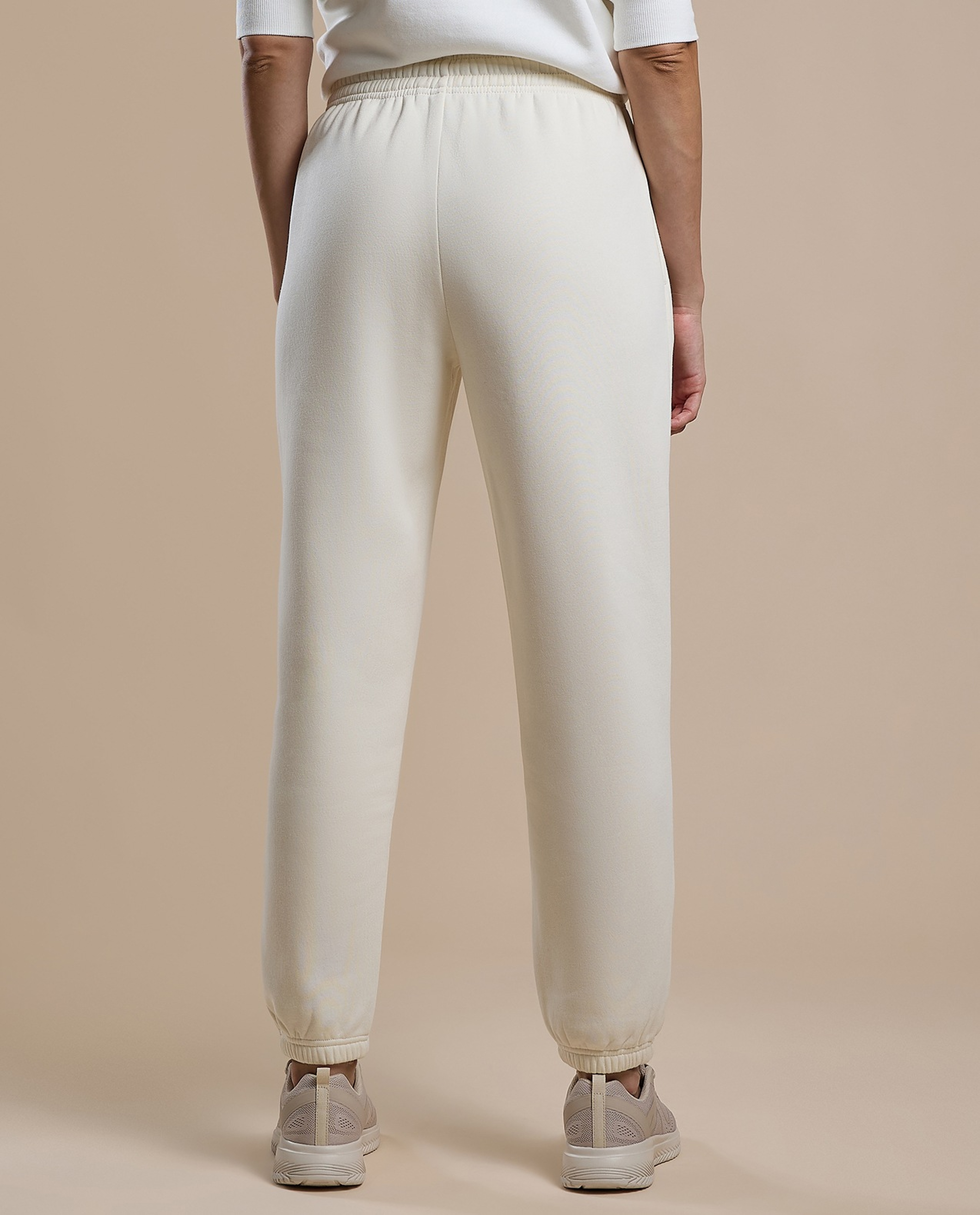 Solid Joggers with Drawstring Waist